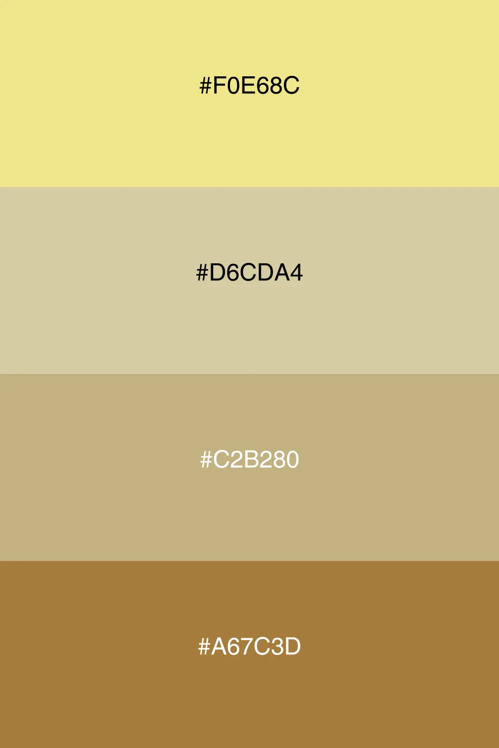 A warm palette inspired by the colors of the desert.