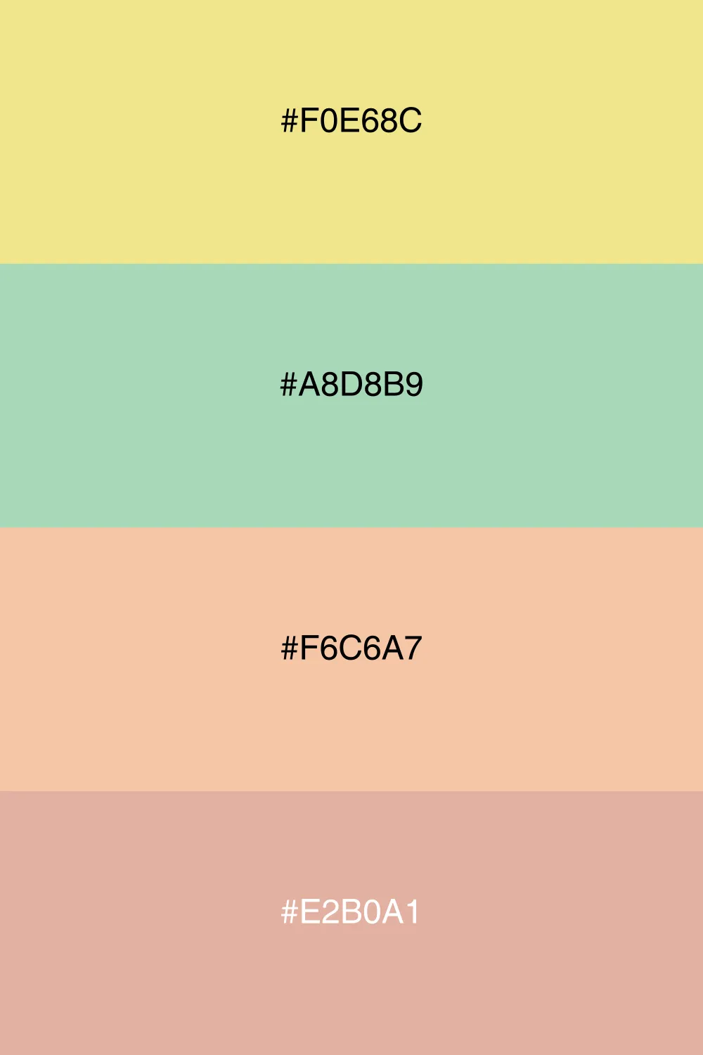 A soothing palette inspired by nature's tranquility.