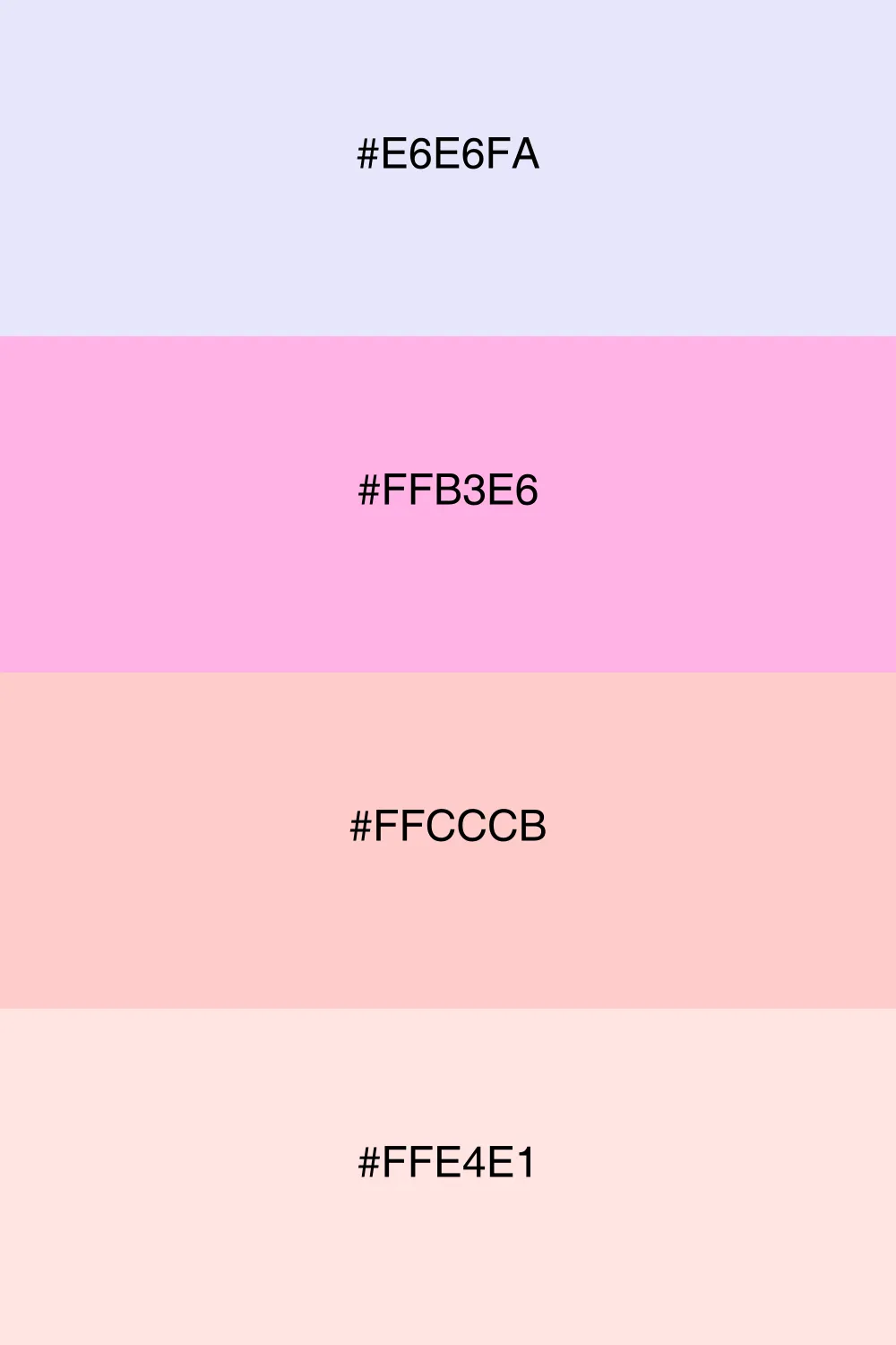 A soft pastel mix that feels light and playful.