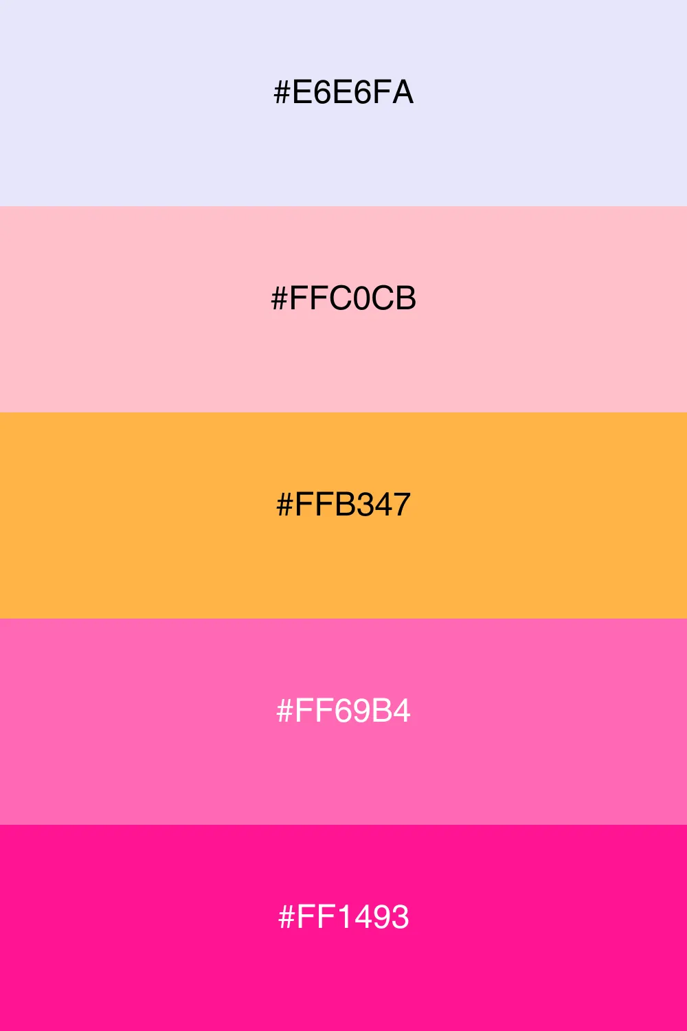 A playful and whimsical palette full of bright colors.