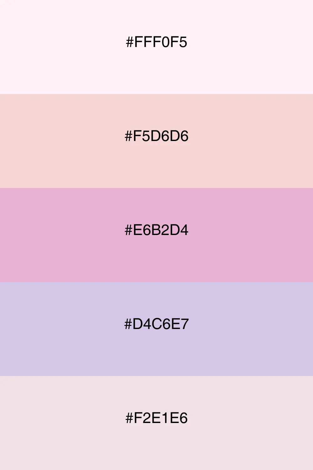 A charming palette with delicate pastel colors for a soft touch.