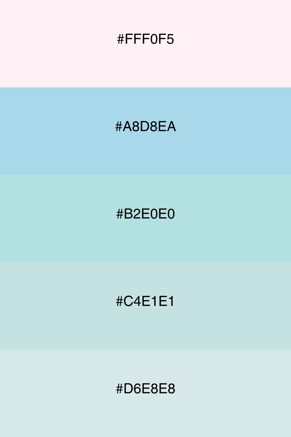 A cool palette that brings a refreshing and calm vibe.