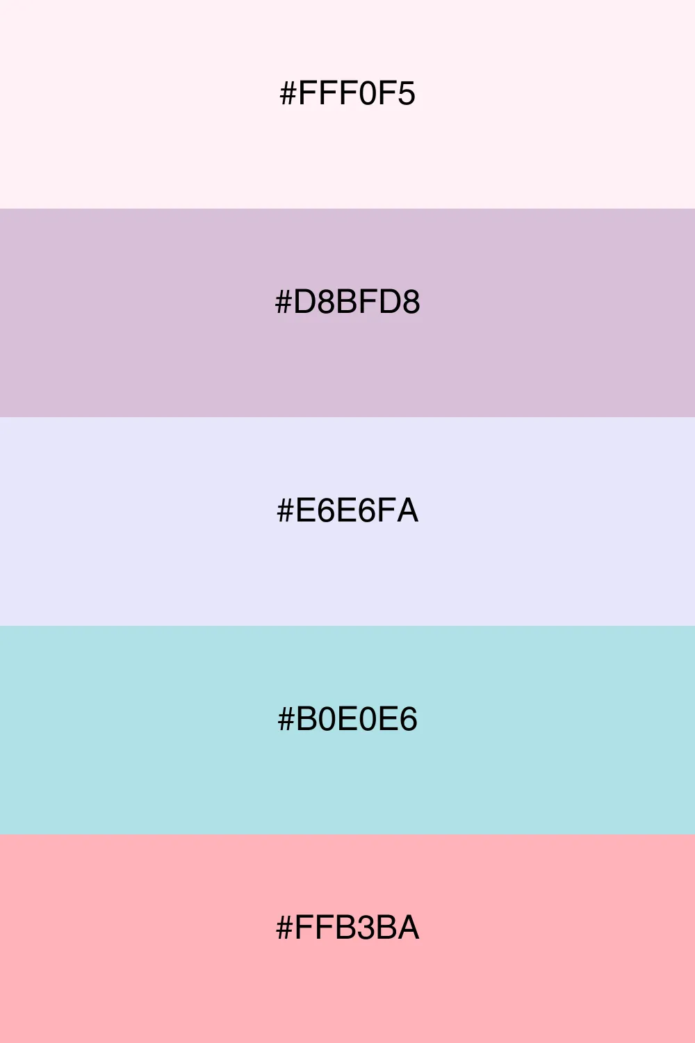 A soft and dreamy palette that feels light and serene.