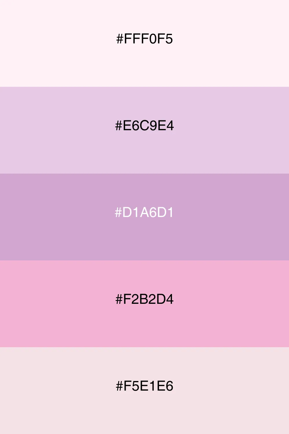 A delicate palette that whispers elegance and softness.