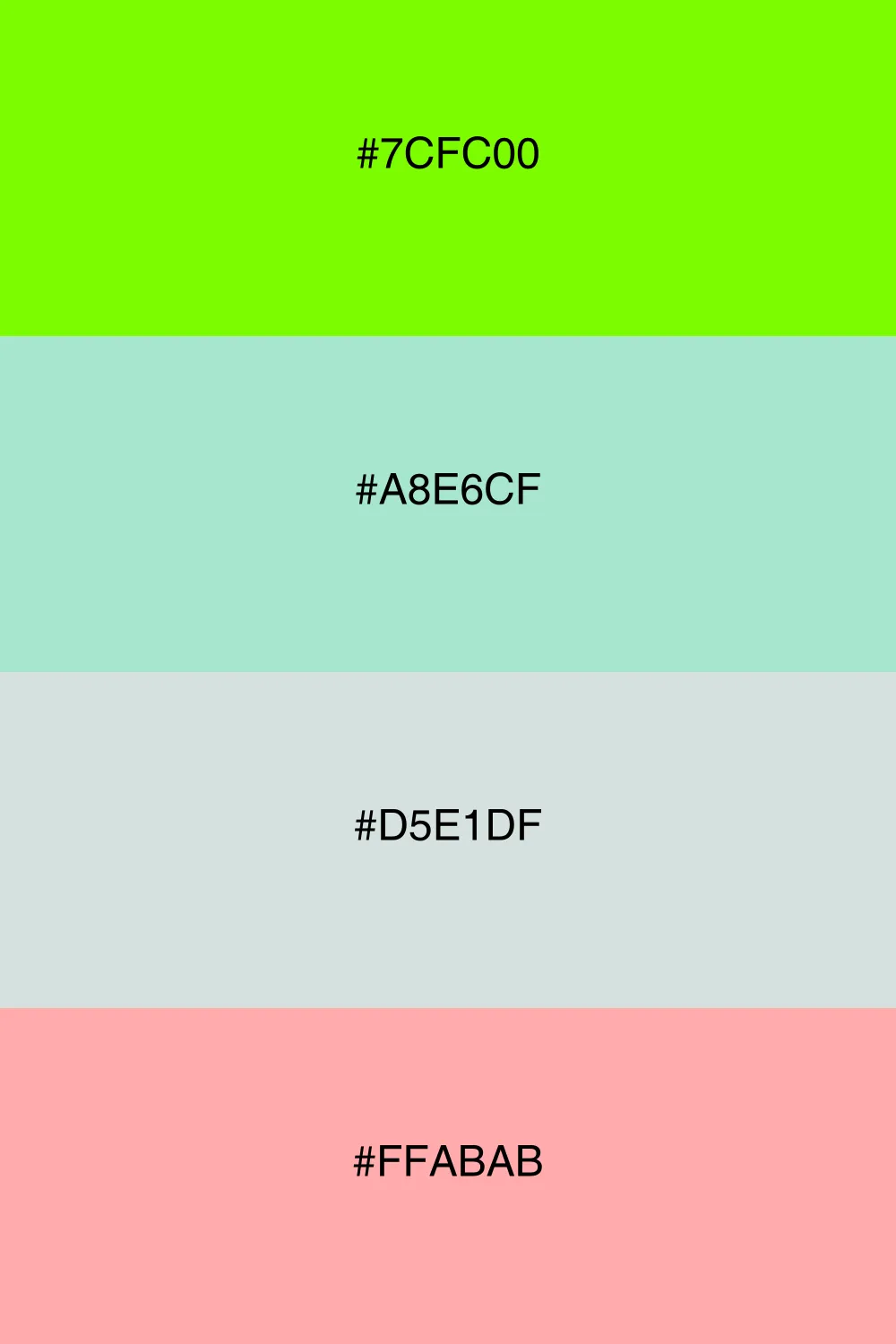 A fresh palette inspired by serene spring landscapes.