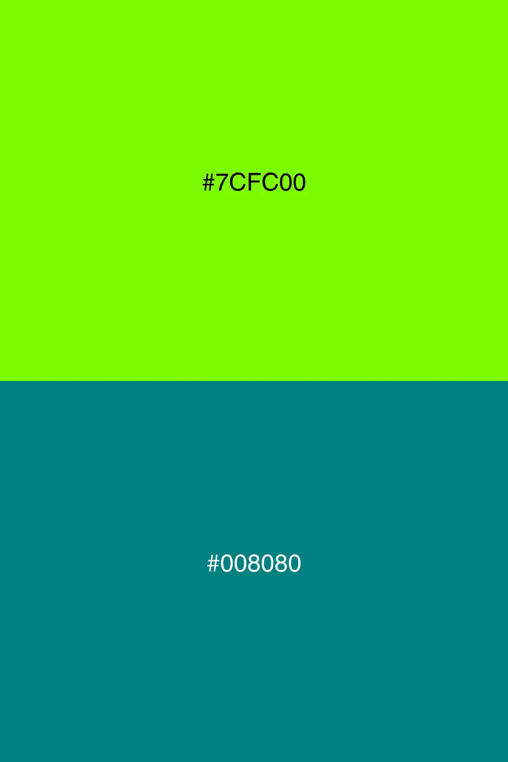 Cool and refreshing contrast.