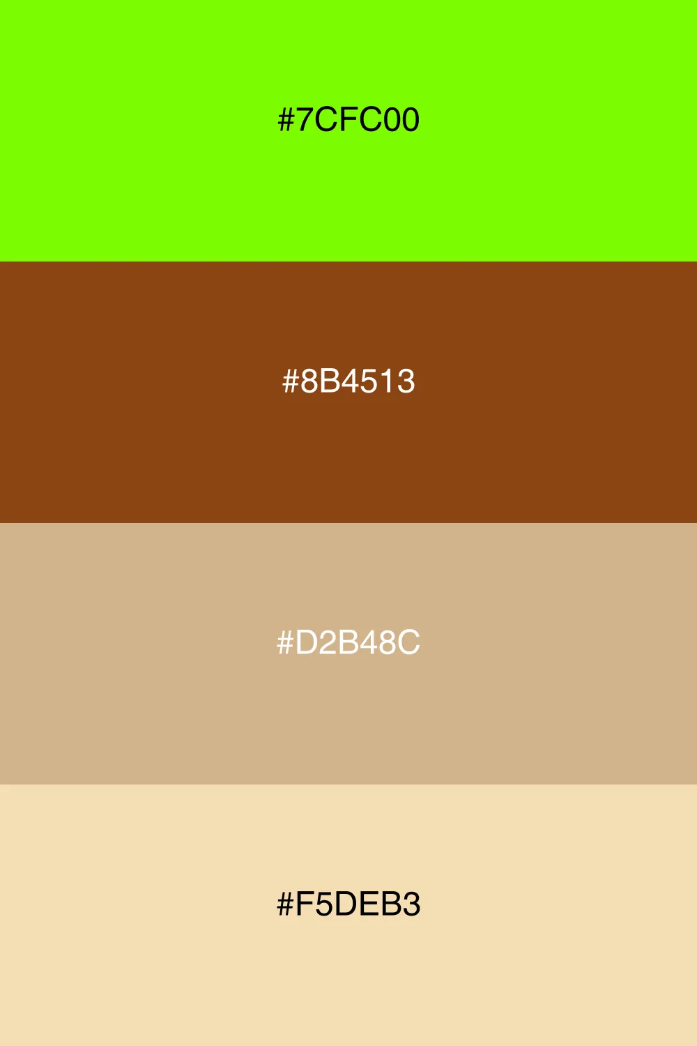 A grounded palette with earthy tones and natural vibes.
