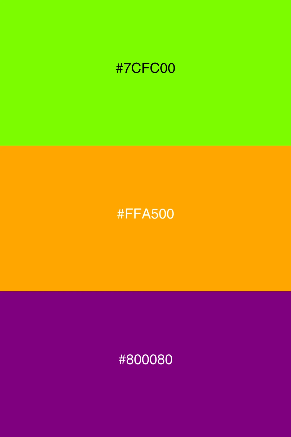 Bold and playful color combination.