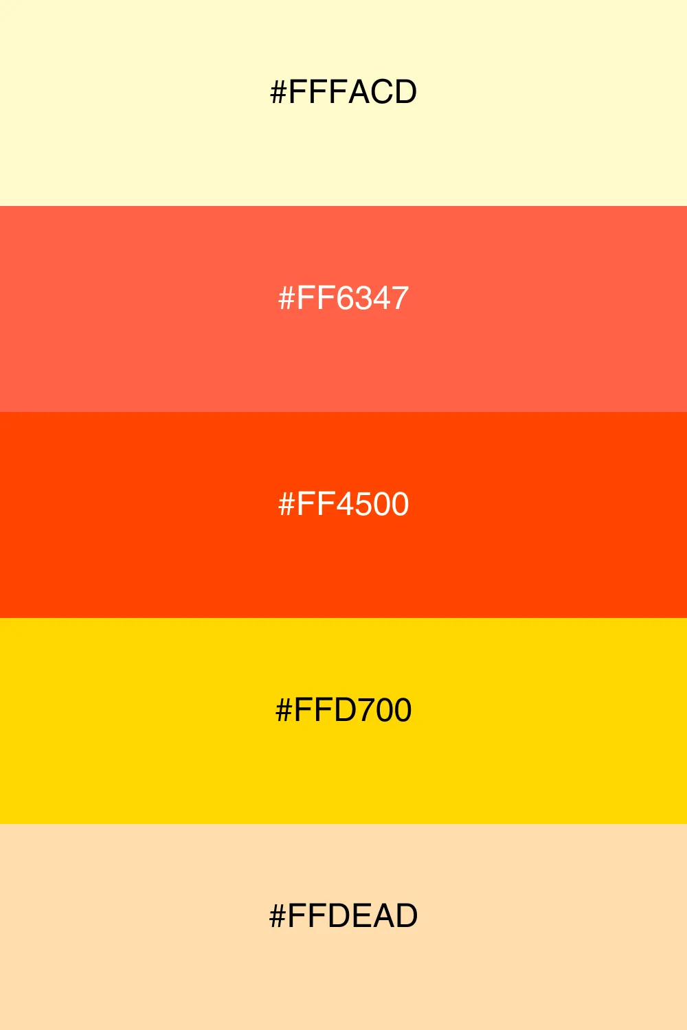 A fresh and zesty palette inspired by citrus fruits.
