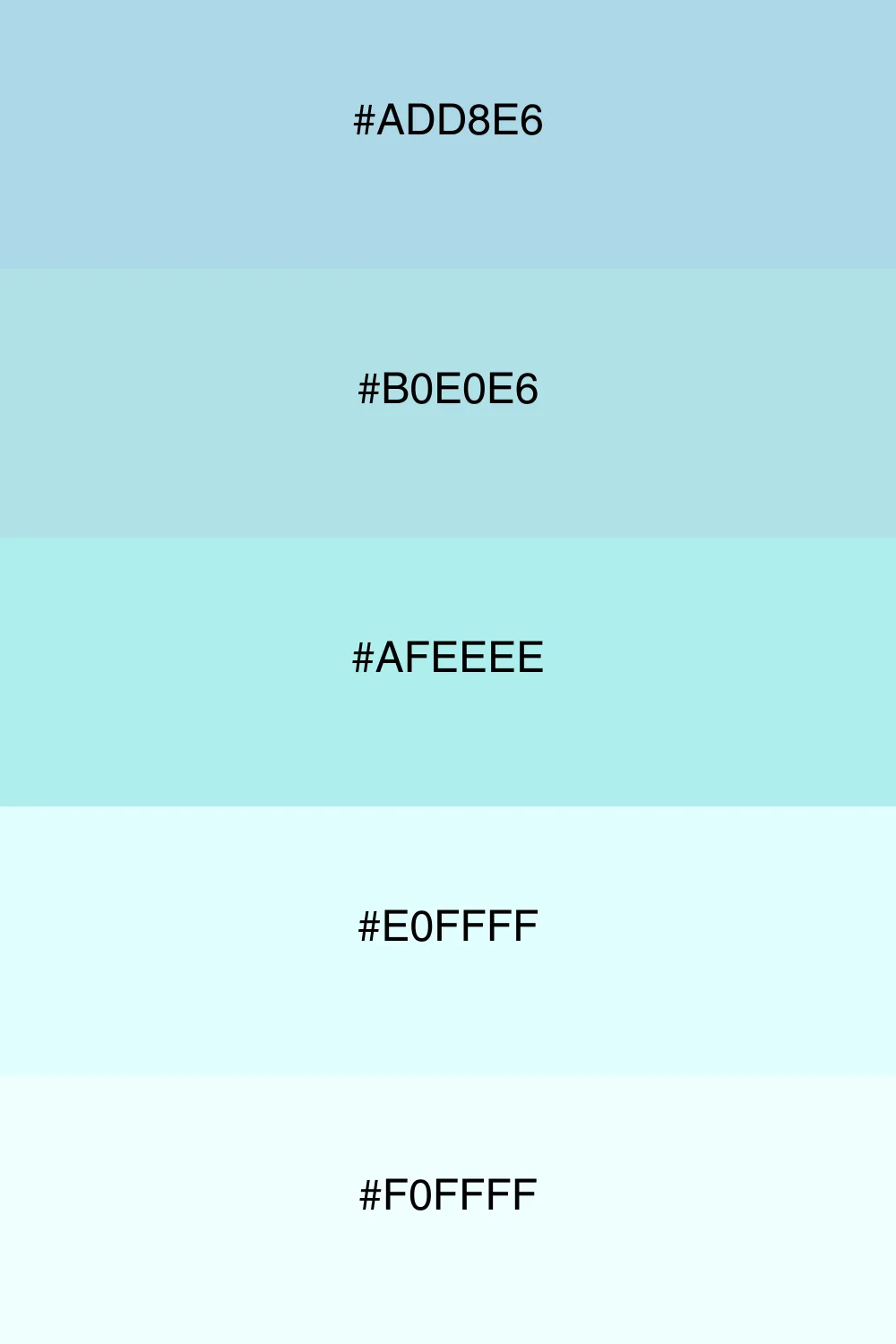 A refreshing cool palette evoking calm and serenity.