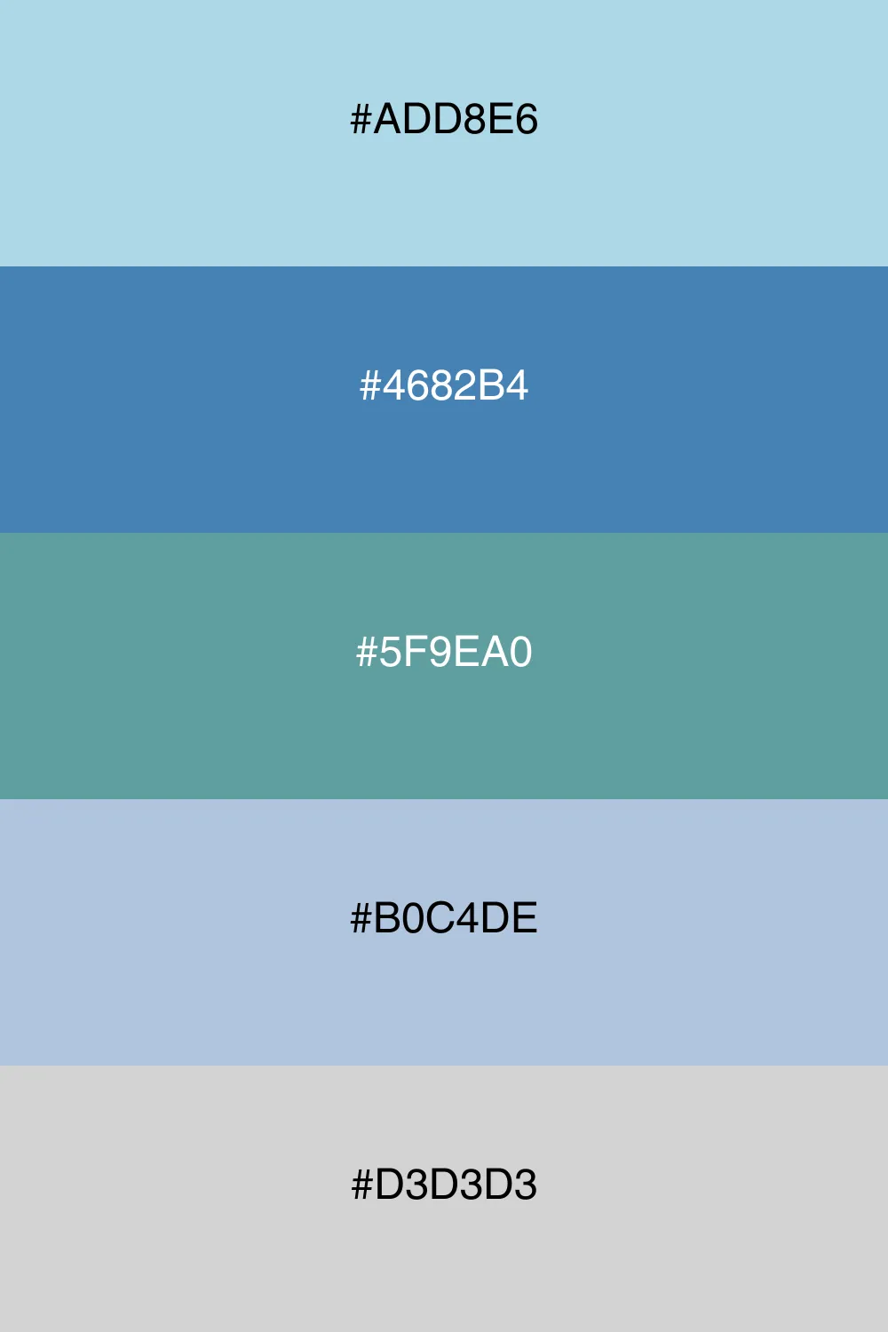 A cool palette evoking the calm of an evening.