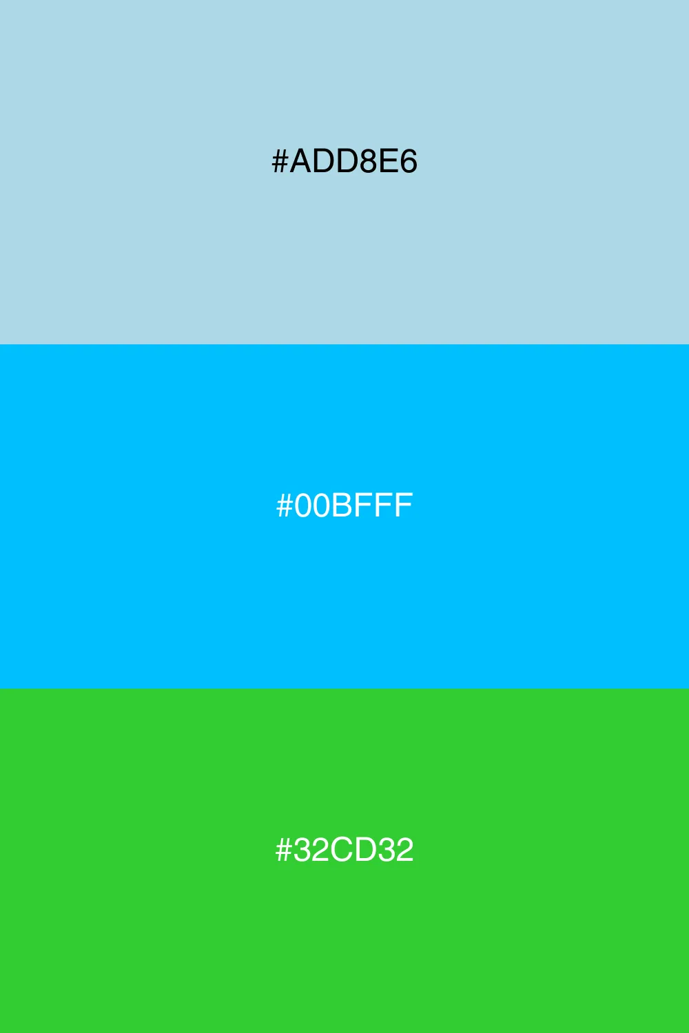 Cool and refreshing color harmony.