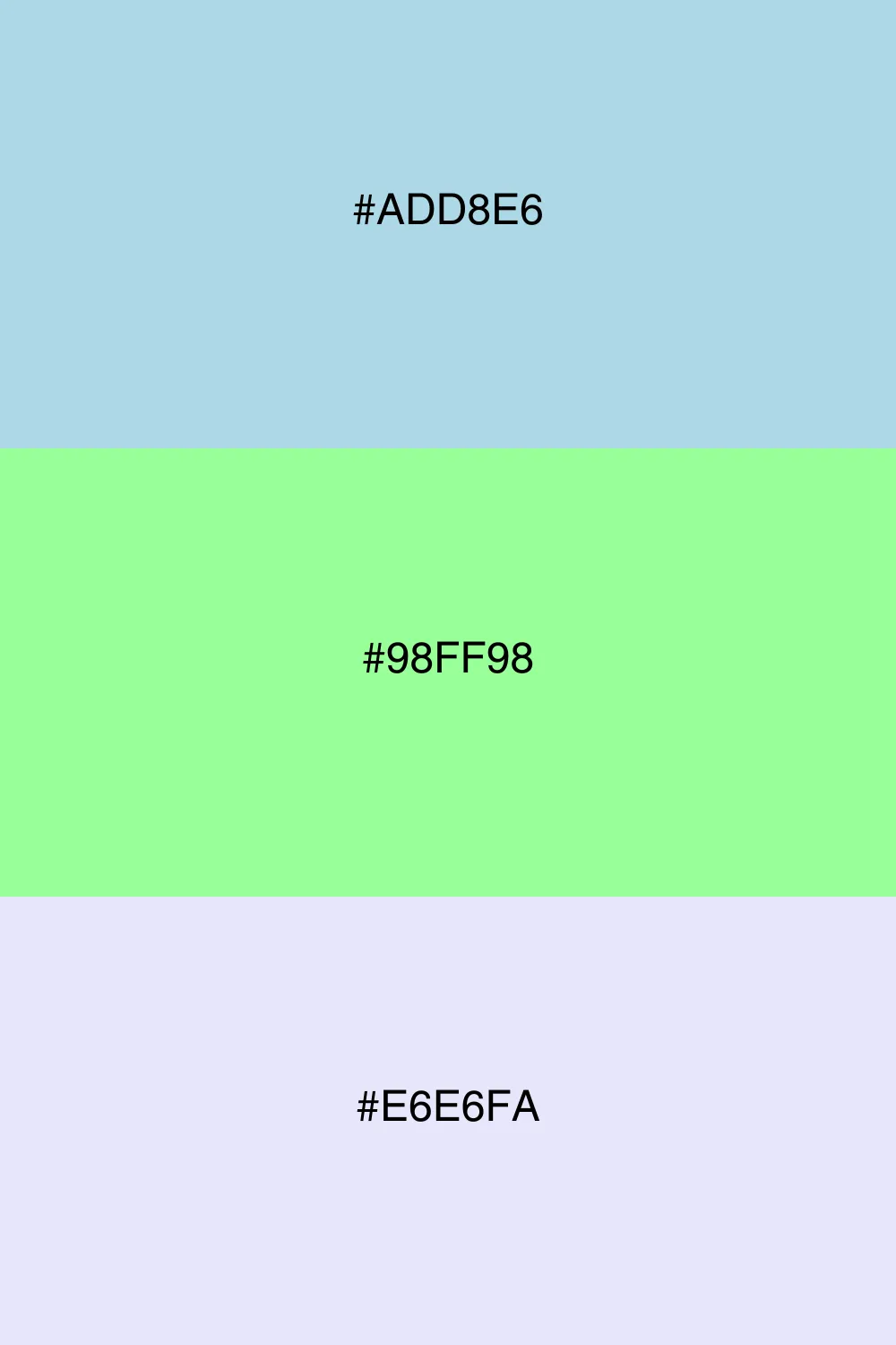 Soft and soothing color blend.