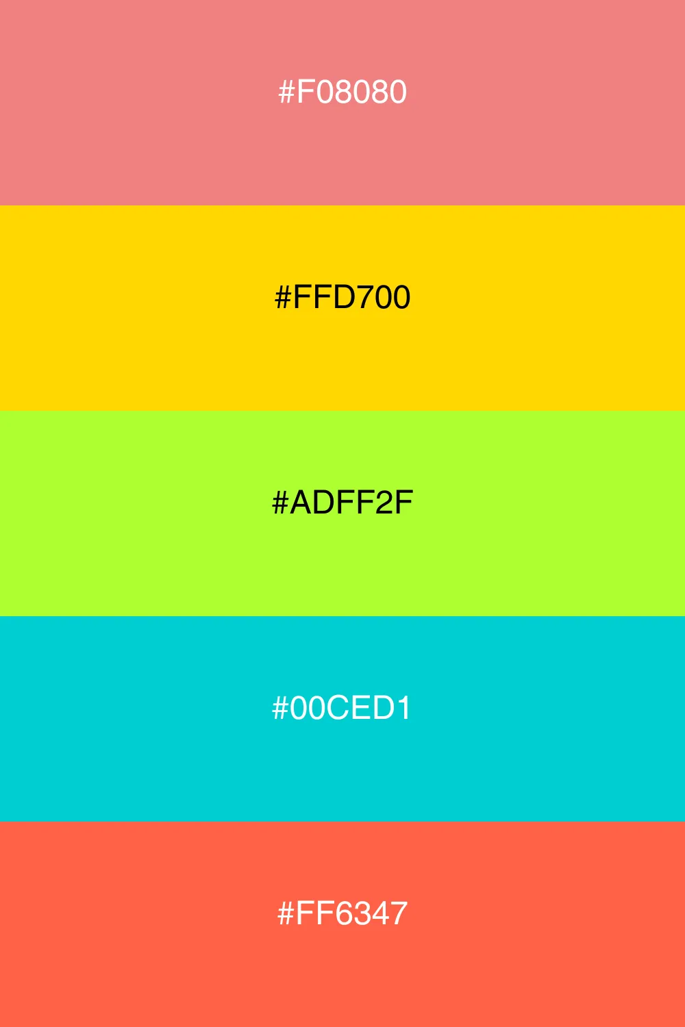A fresh and cheerful palette reminiscent of a breezy day.