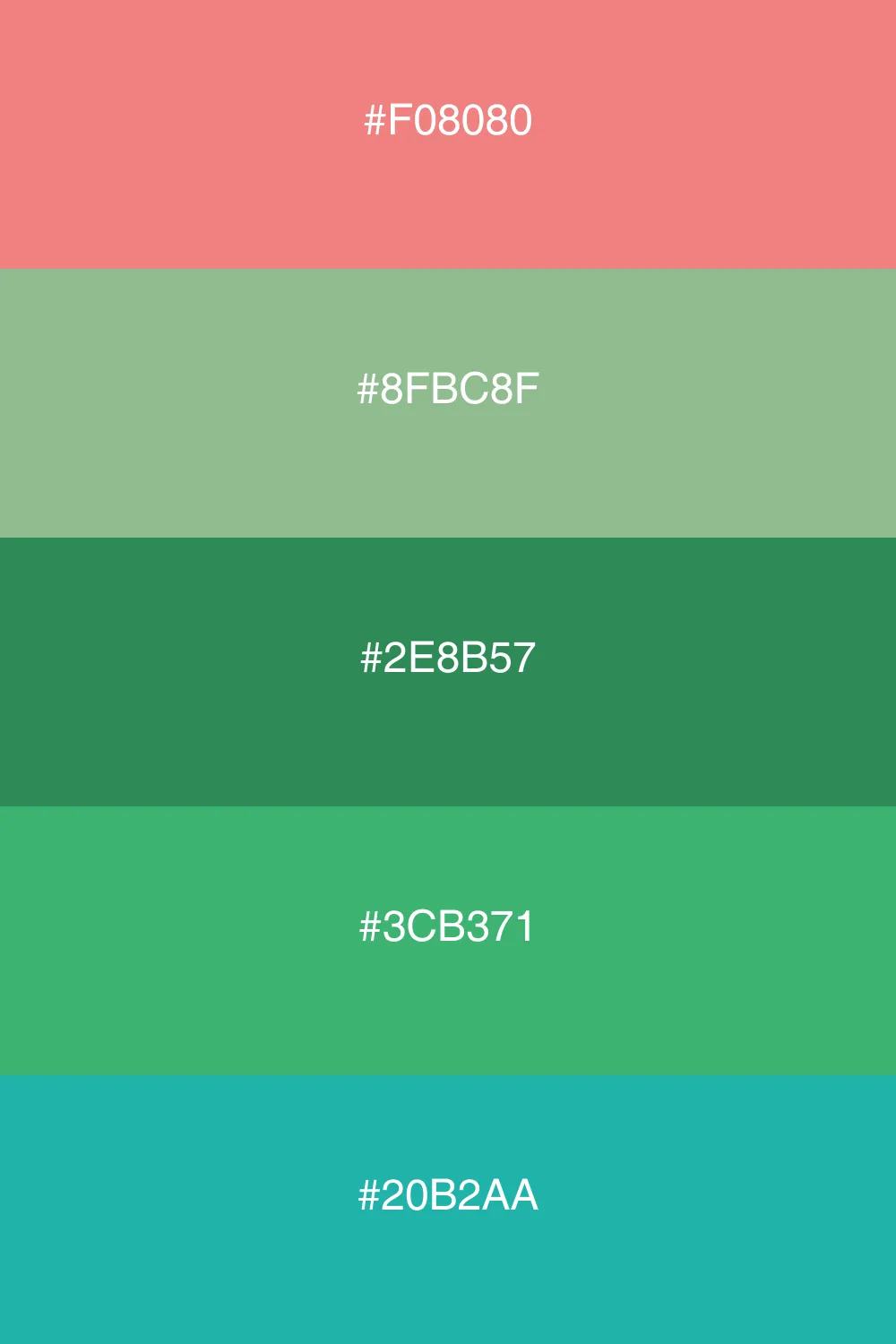 An earthy palette inspired by a refreshing forest.