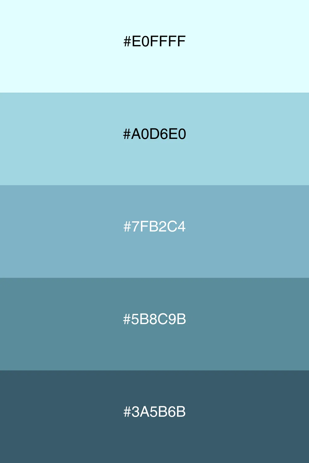 A refreshing cool palette that evokes a serene ocean breeze.