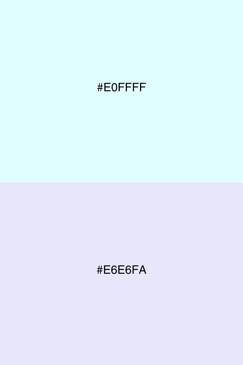 Soft and calming color pairing.