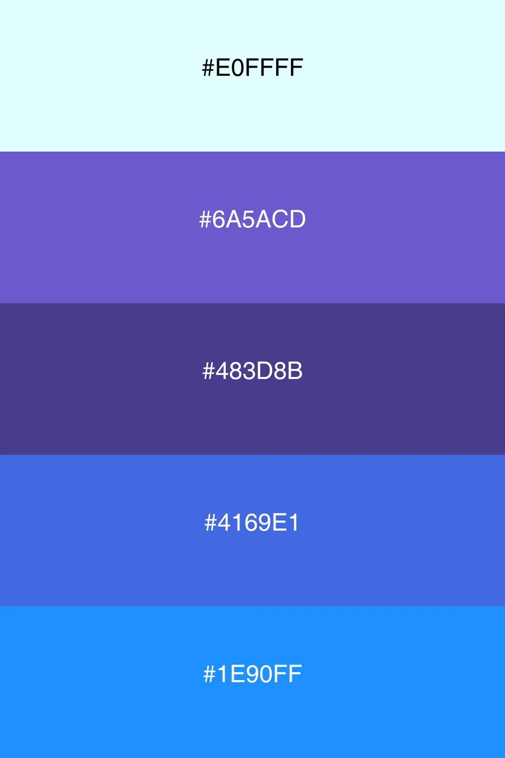 A mystical twilight palette with cool and serene tones.