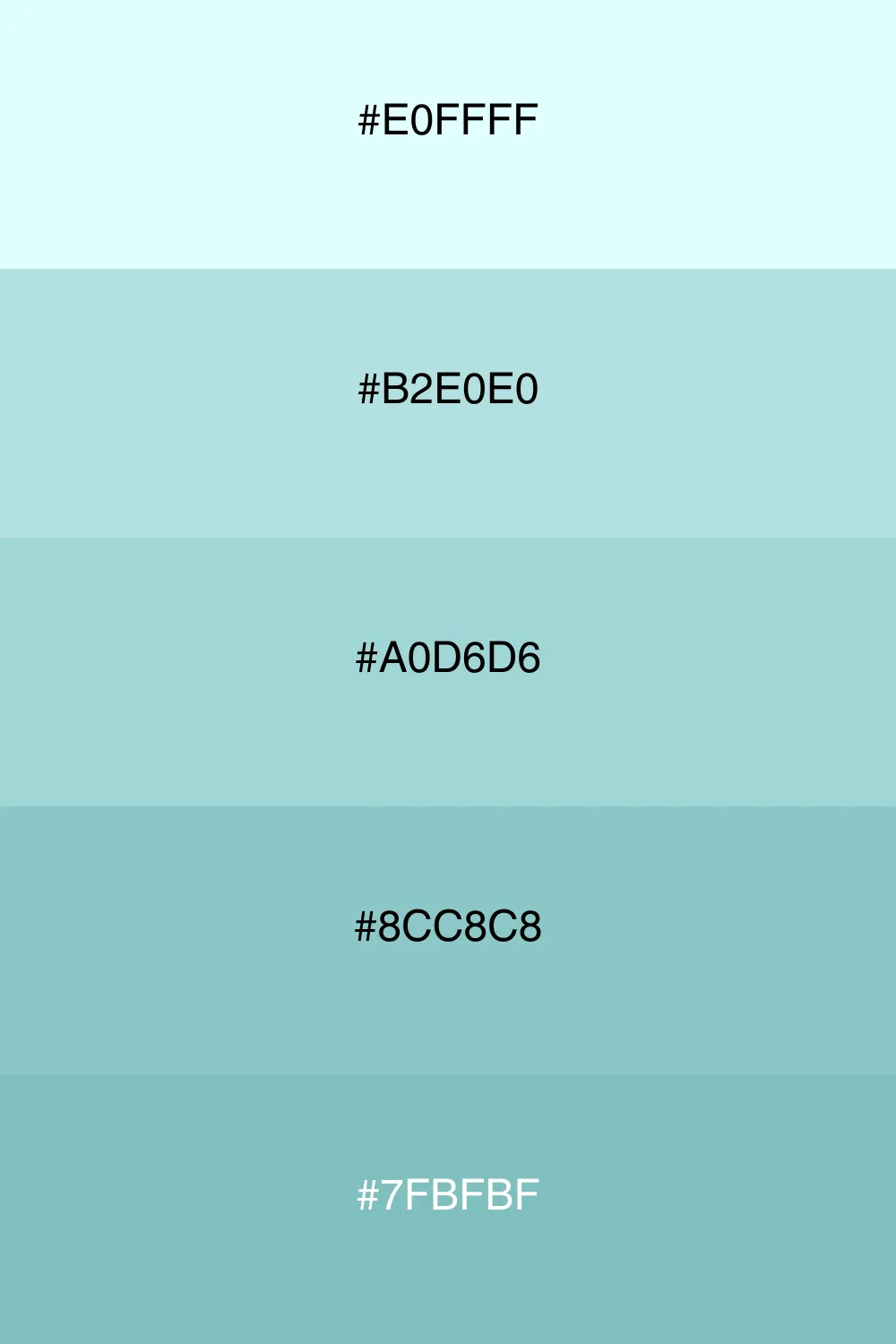 A soft and calming pastel palette with a fresh vibe.