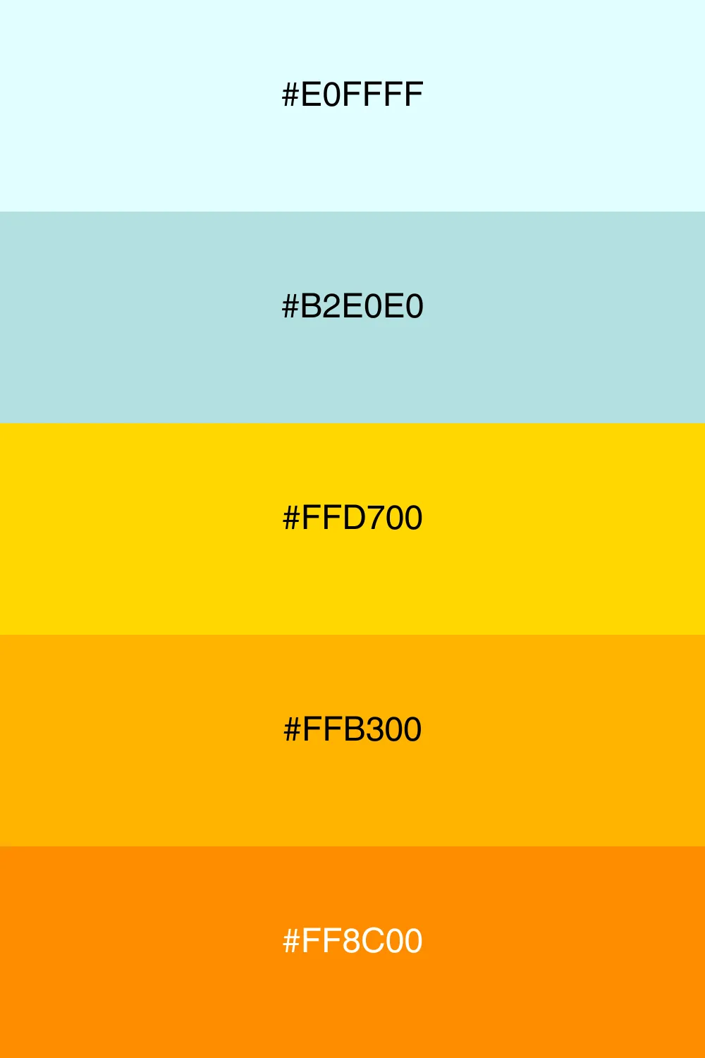 A warm and inviting palette that radiates cheerful vibes.
