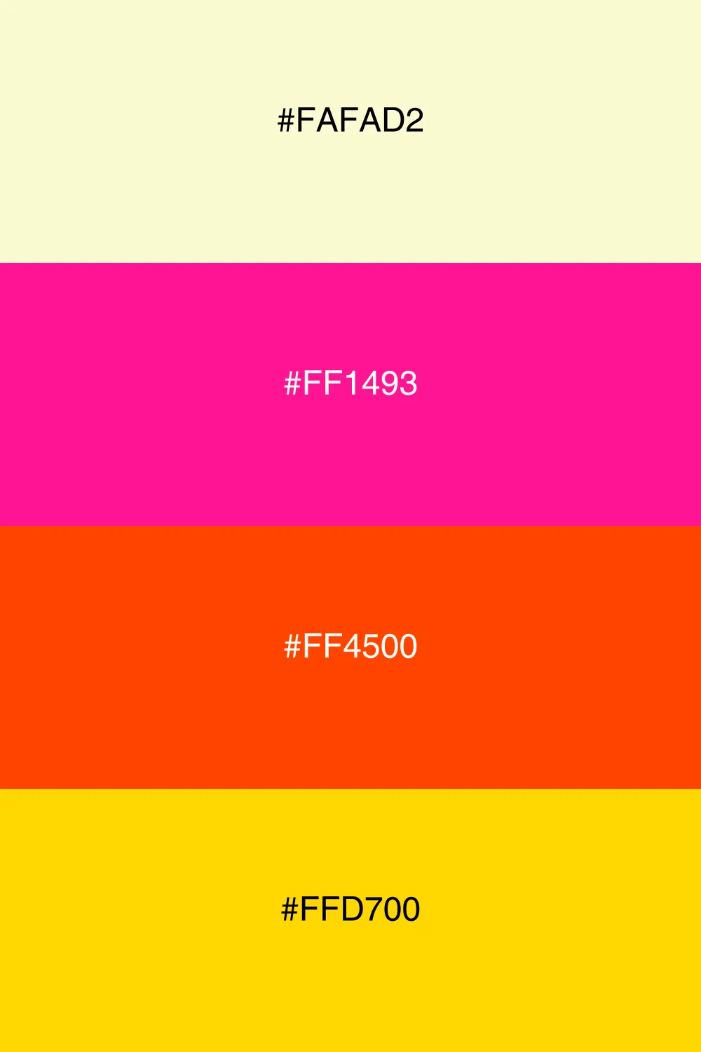 A bold palette that radiates energy and fun.