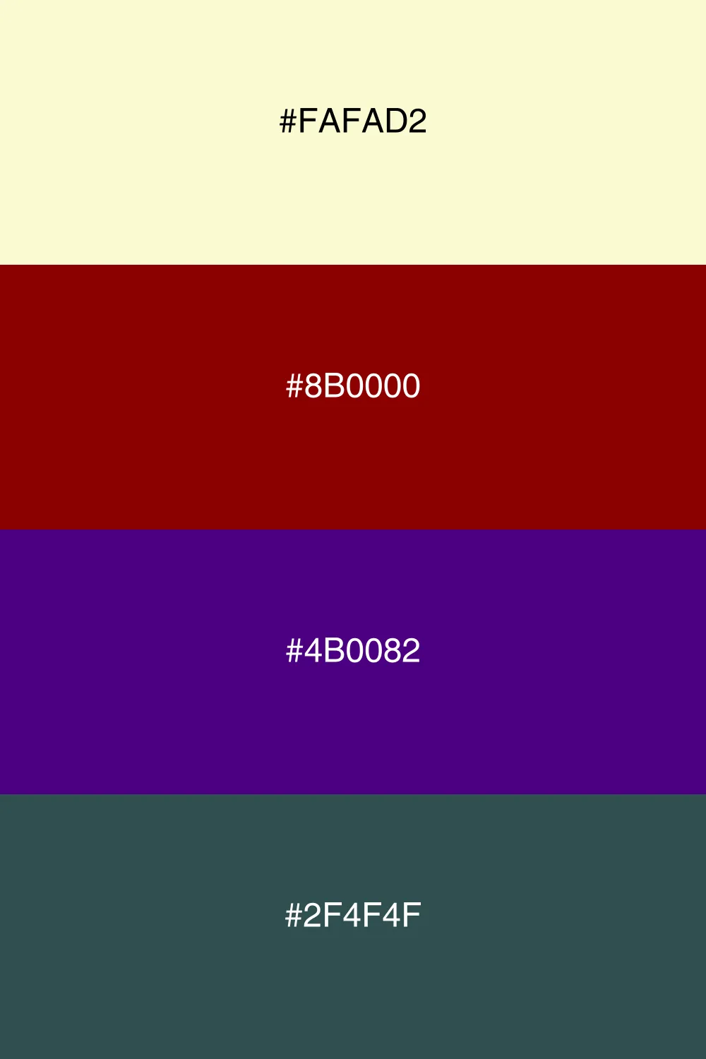 An elegant dark palette with rich undertones.