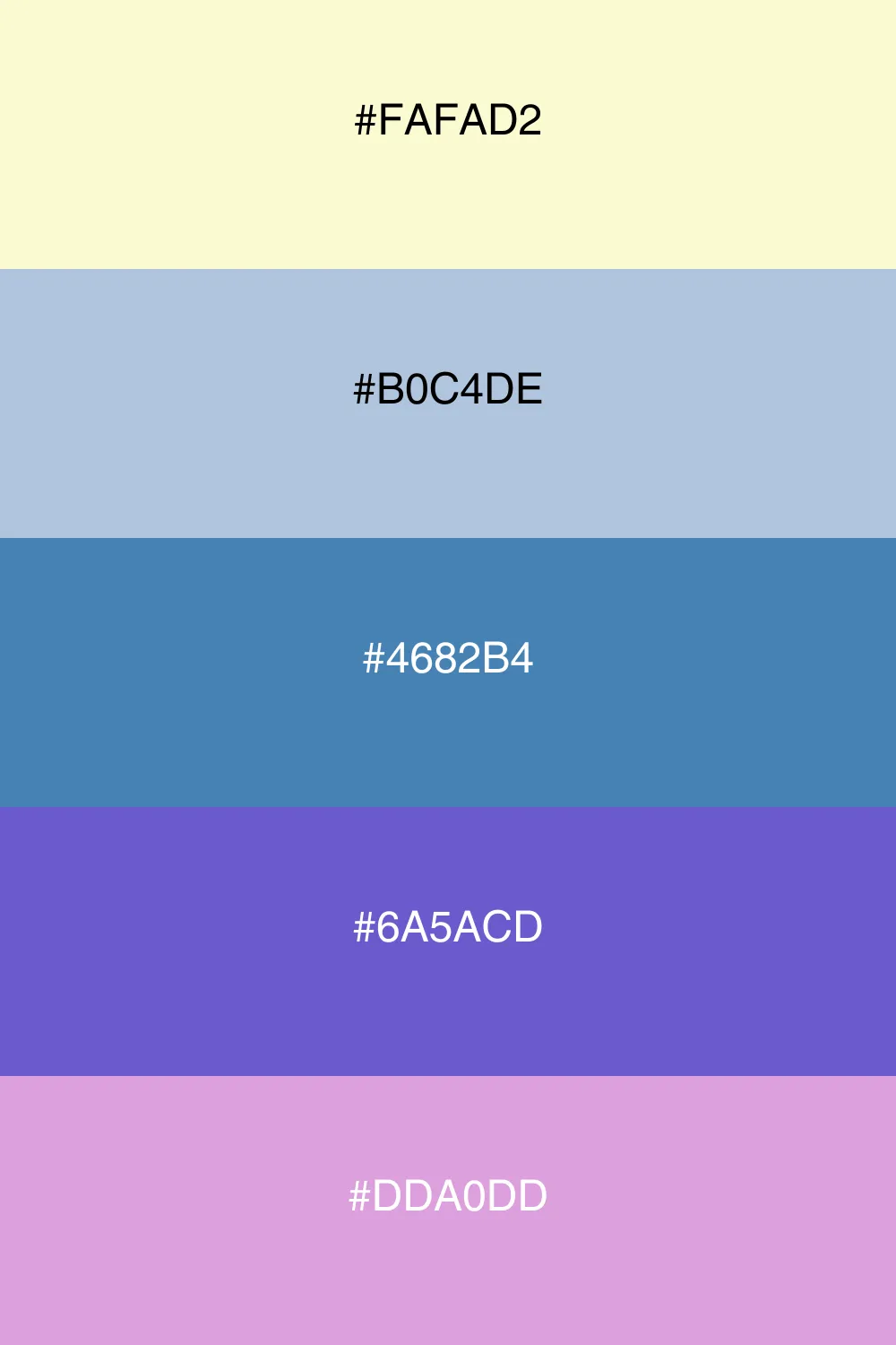 A sophisticated palette evoking the calm of dusk.