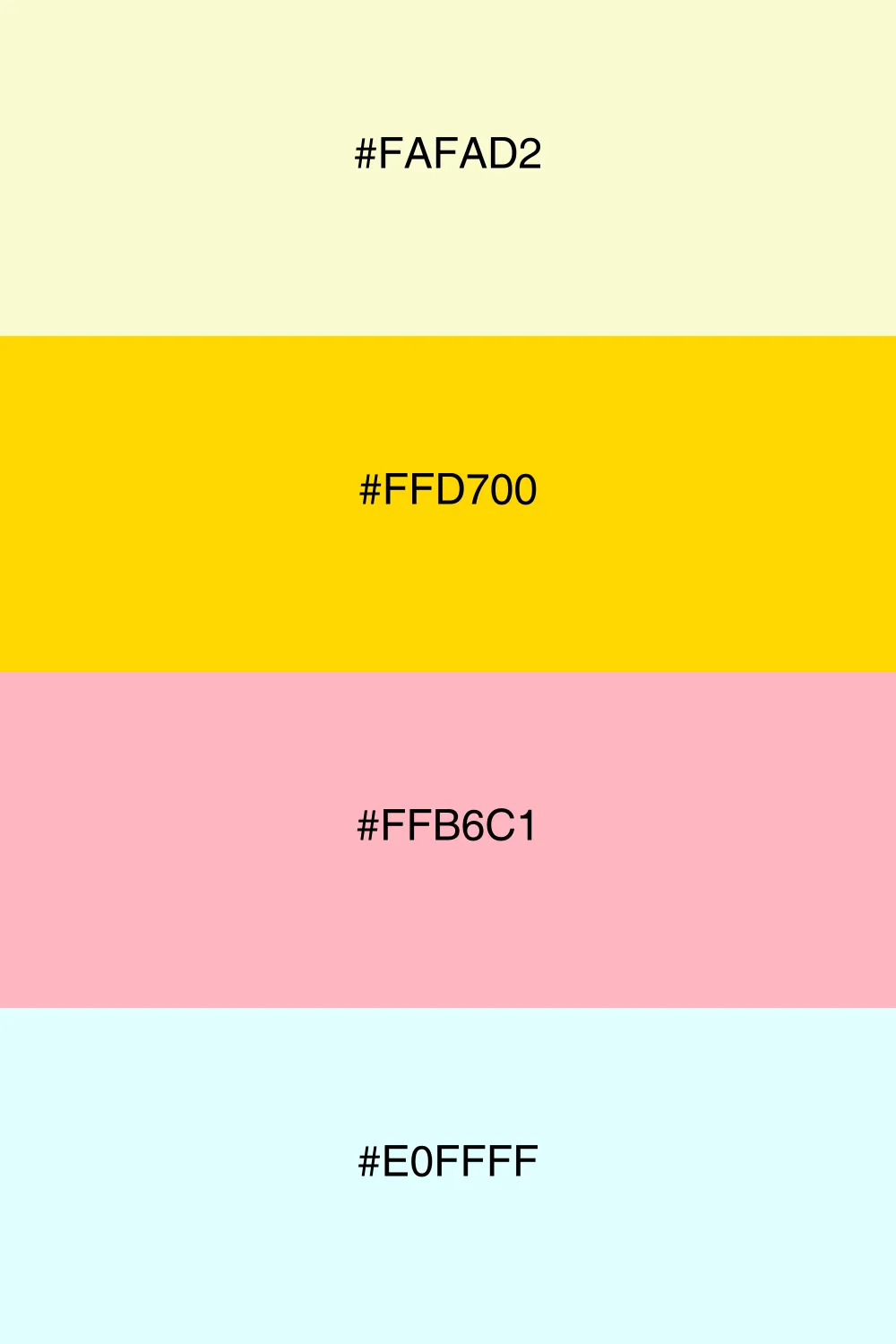 A cheerful pastel palette evoking sunny vibes.