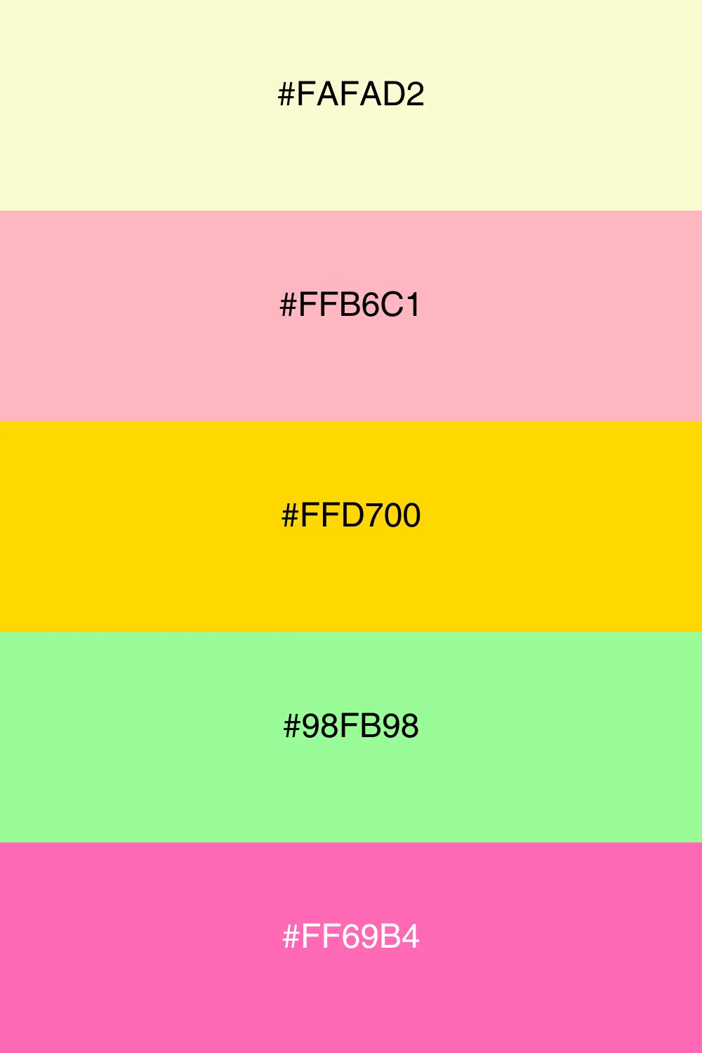 A playful and colorful palette inspired by a garden.