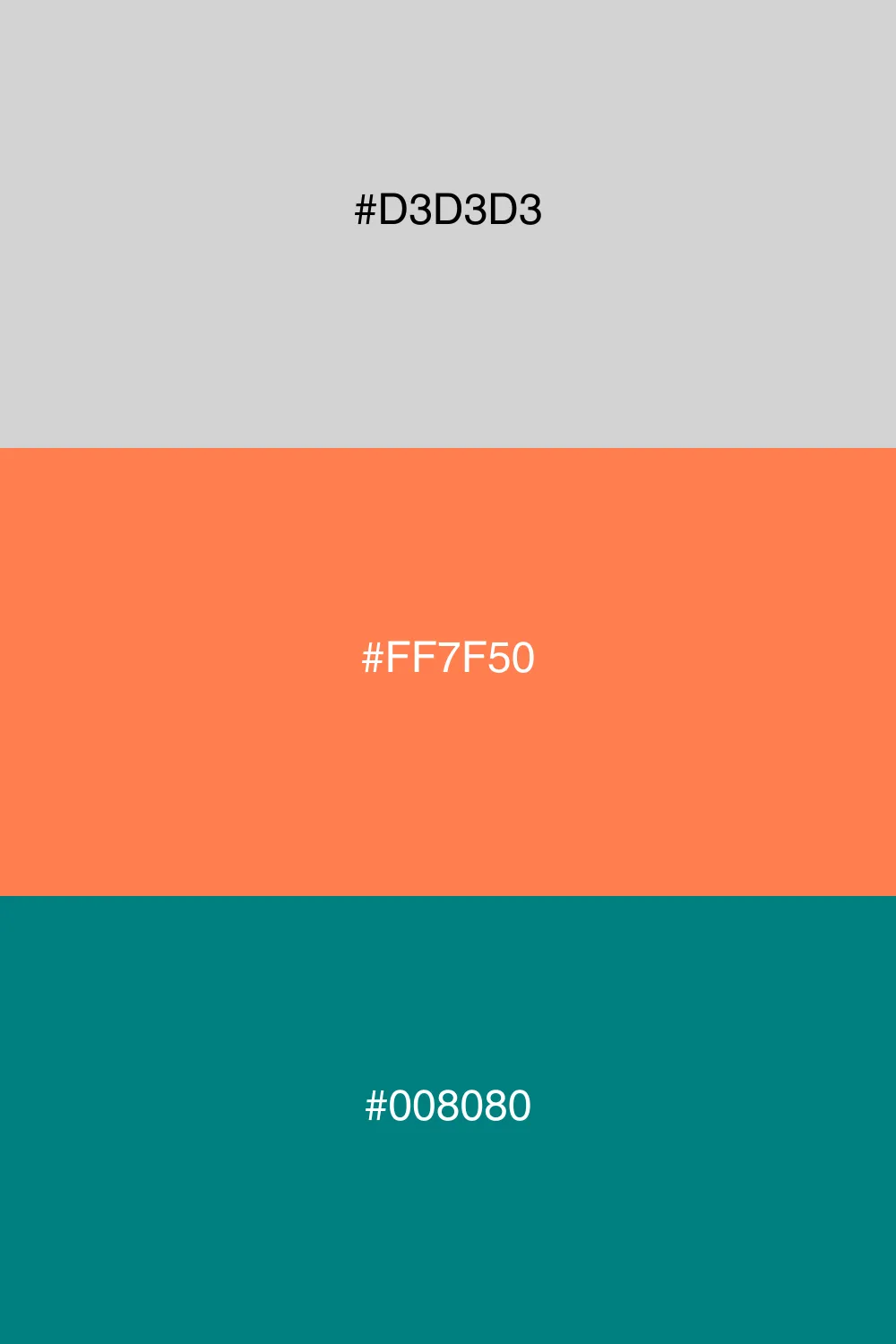 Vibrant and energetic color trio.