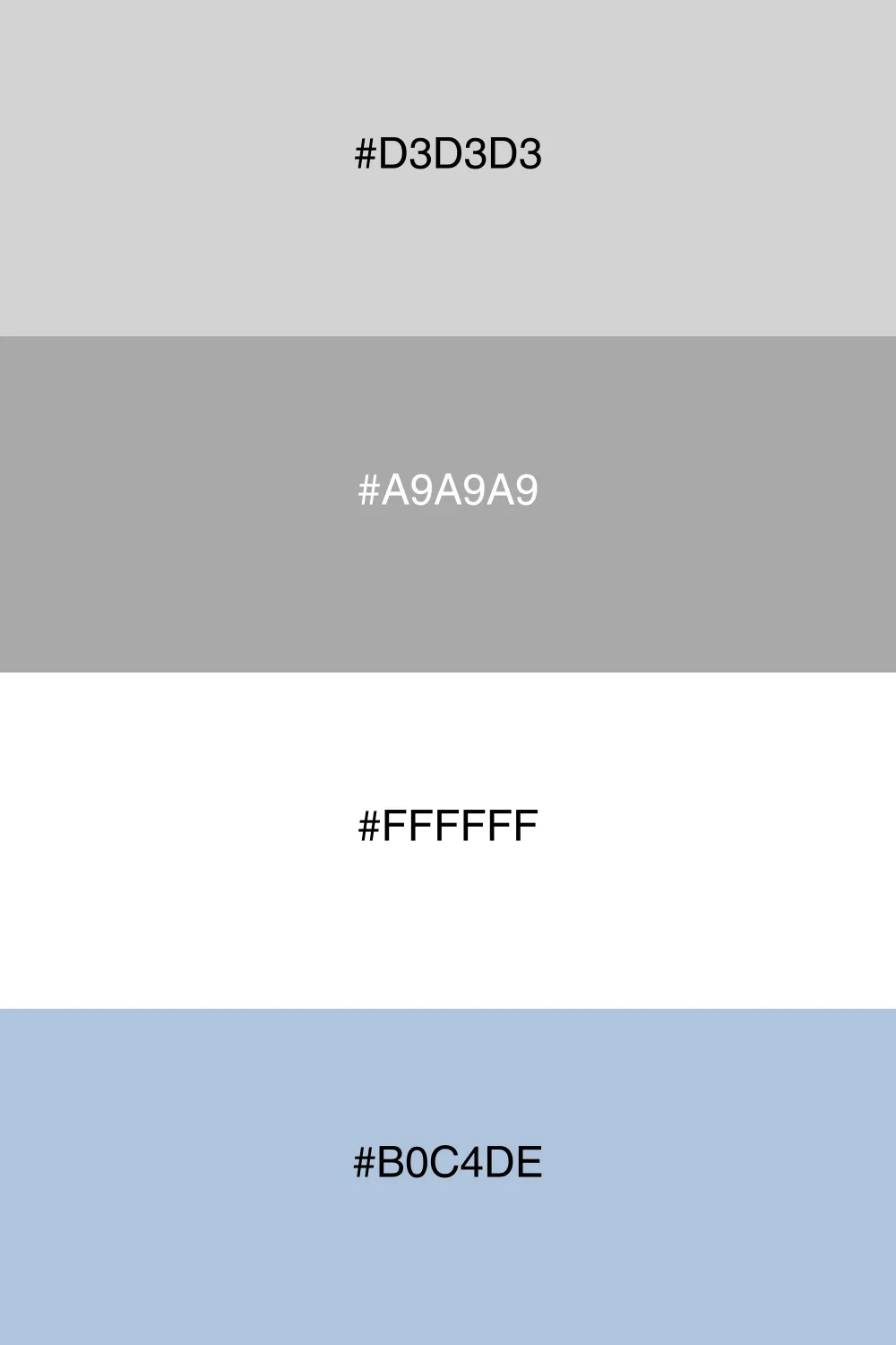 A calm palette with soft grays and whites.