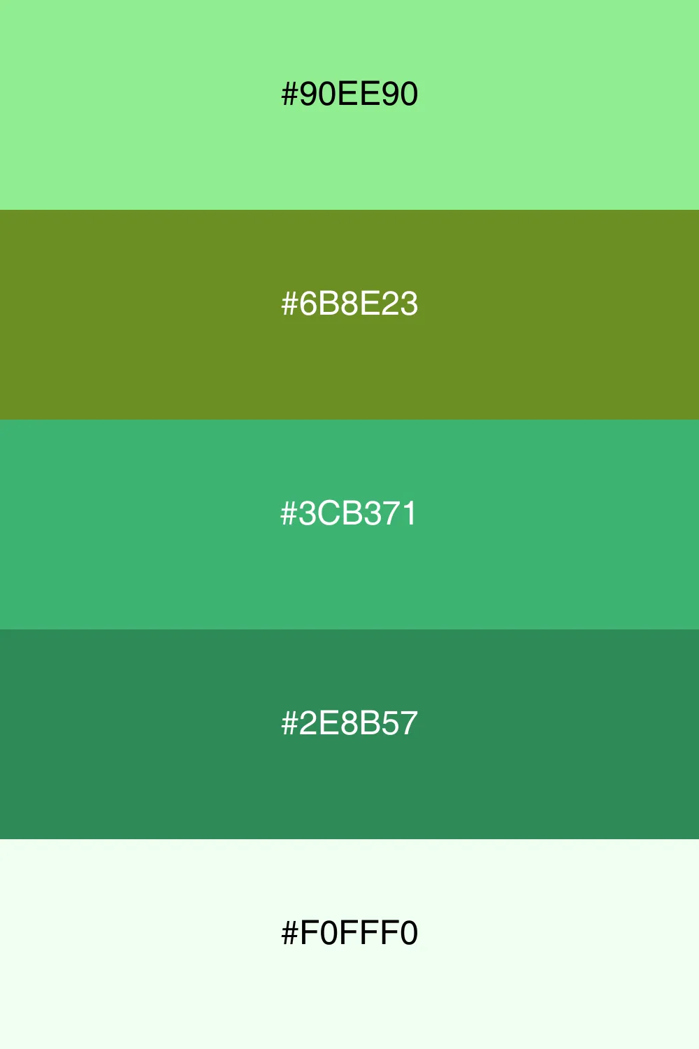 An elegant palette inspired by sophisticated greens.
