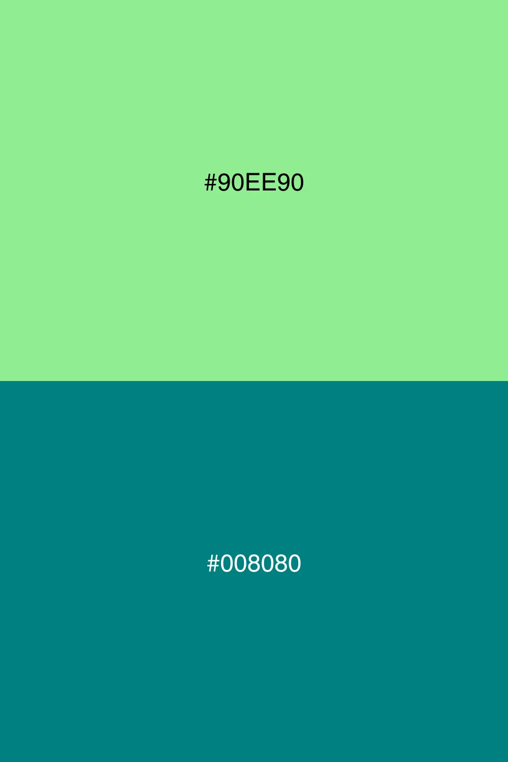 Cool and refreshing color duo.
