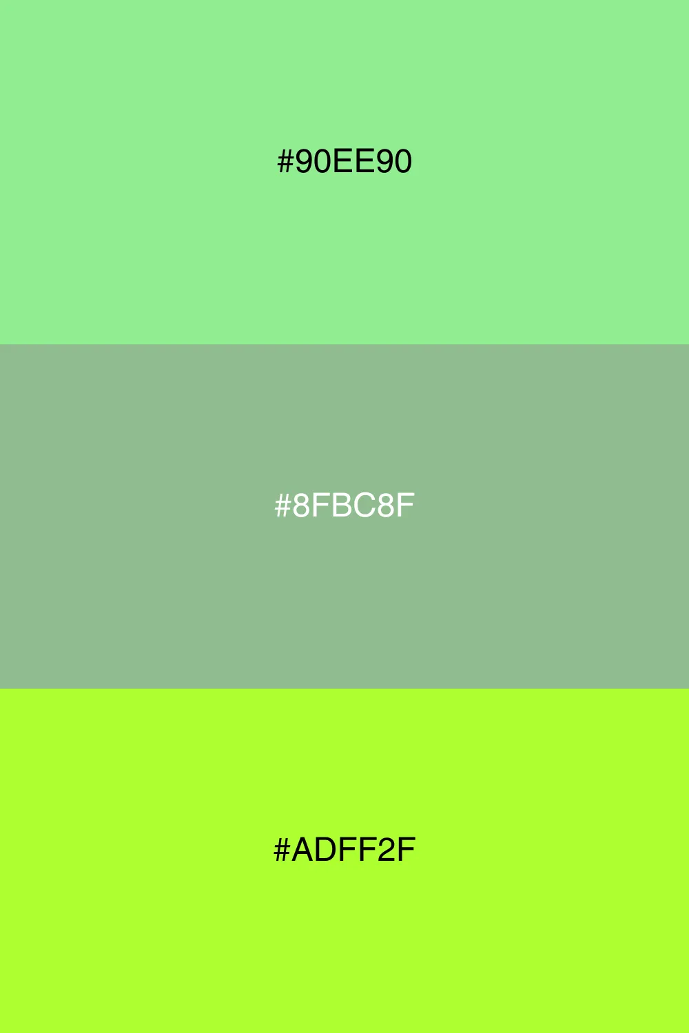 Harmonious greens for a fresh look.