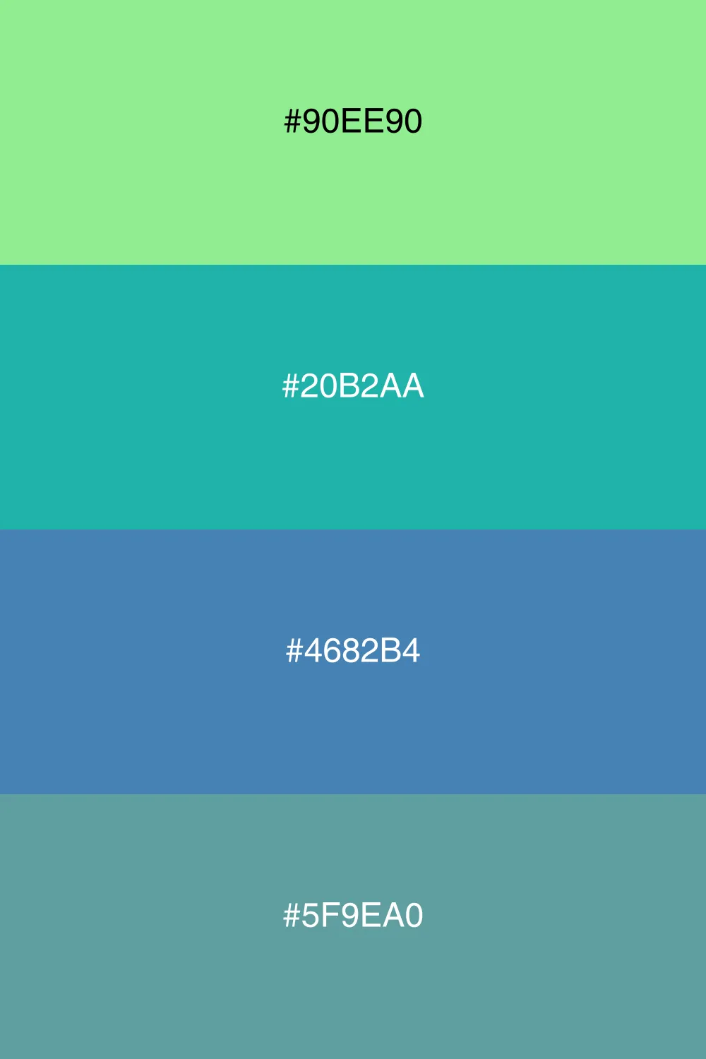 A refreshing palette inspired by oceanic hues.
