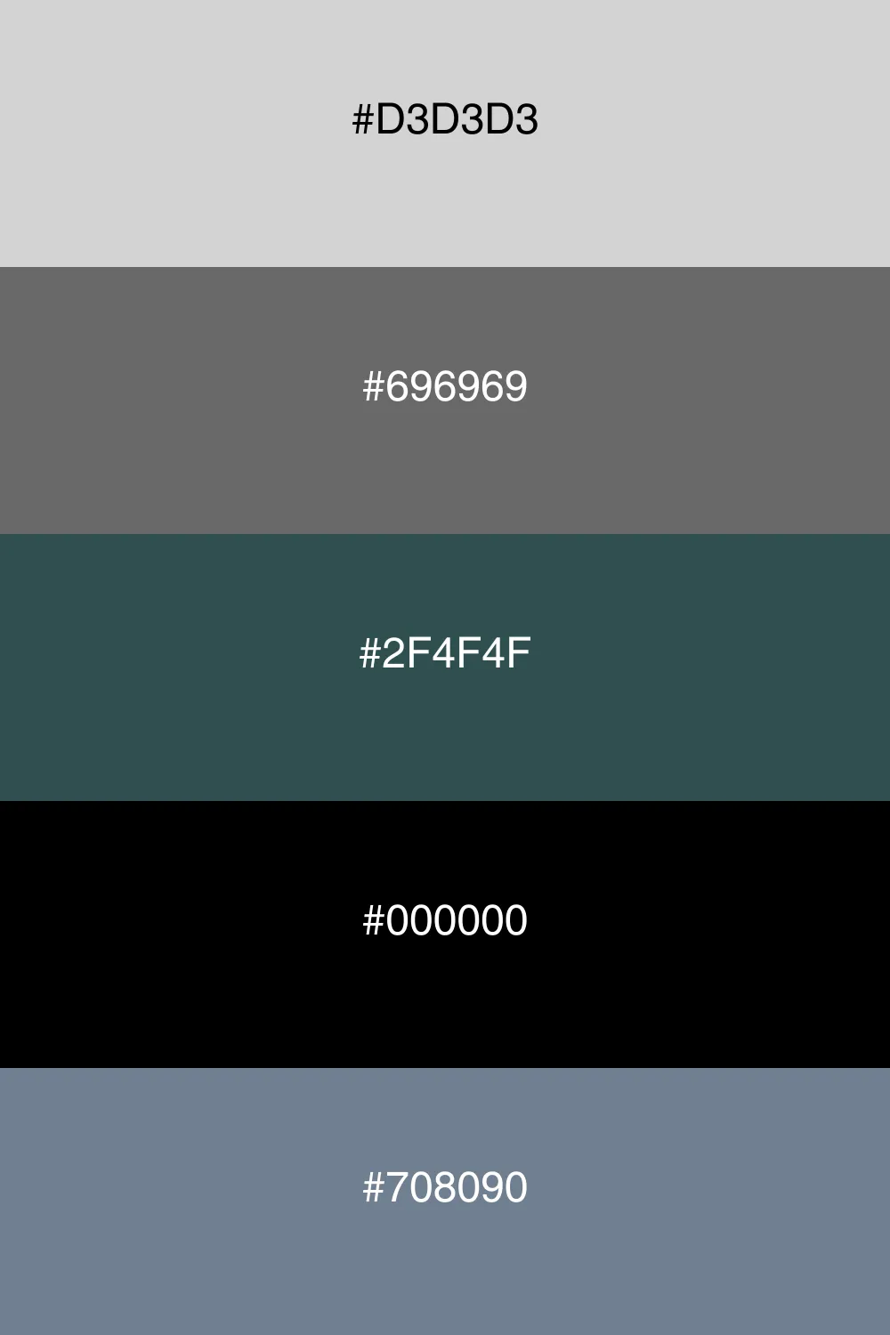 A dramatic dark palette with sophisticated tones.