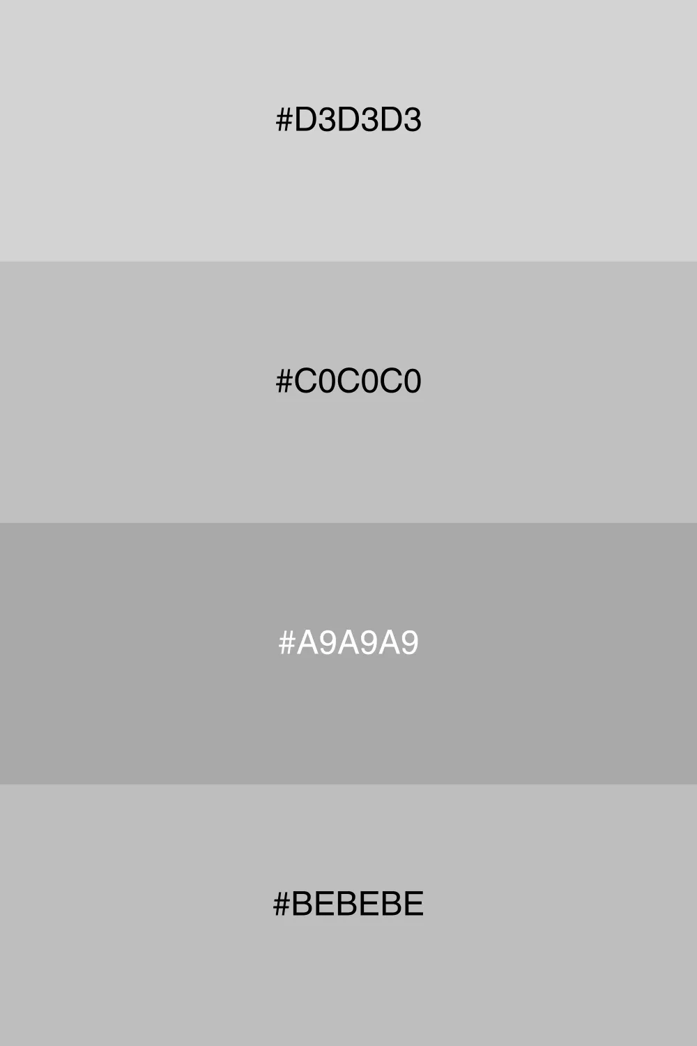 Subtle variations of grey.