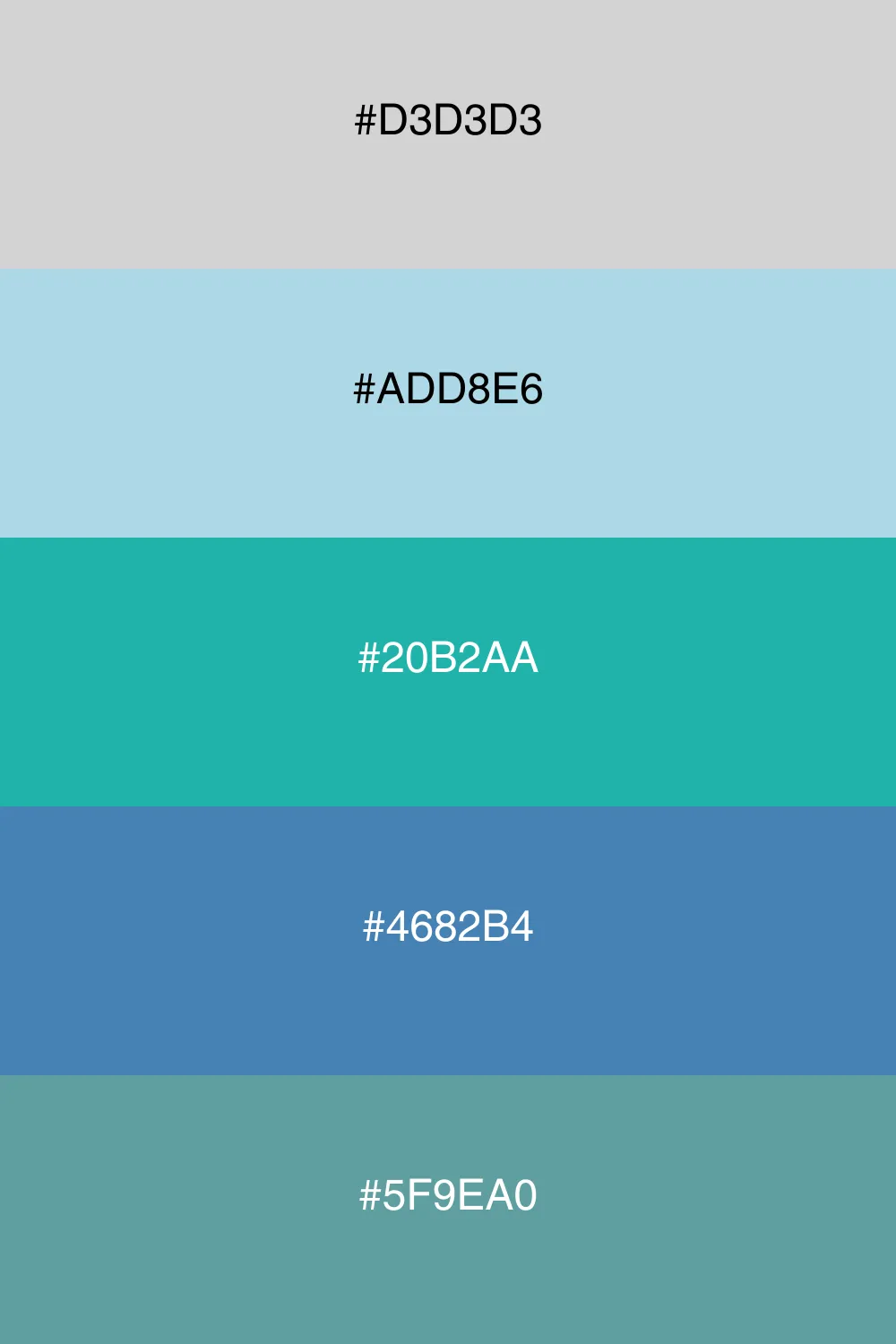 A cool and fresh palette inspired by ocean breezes.