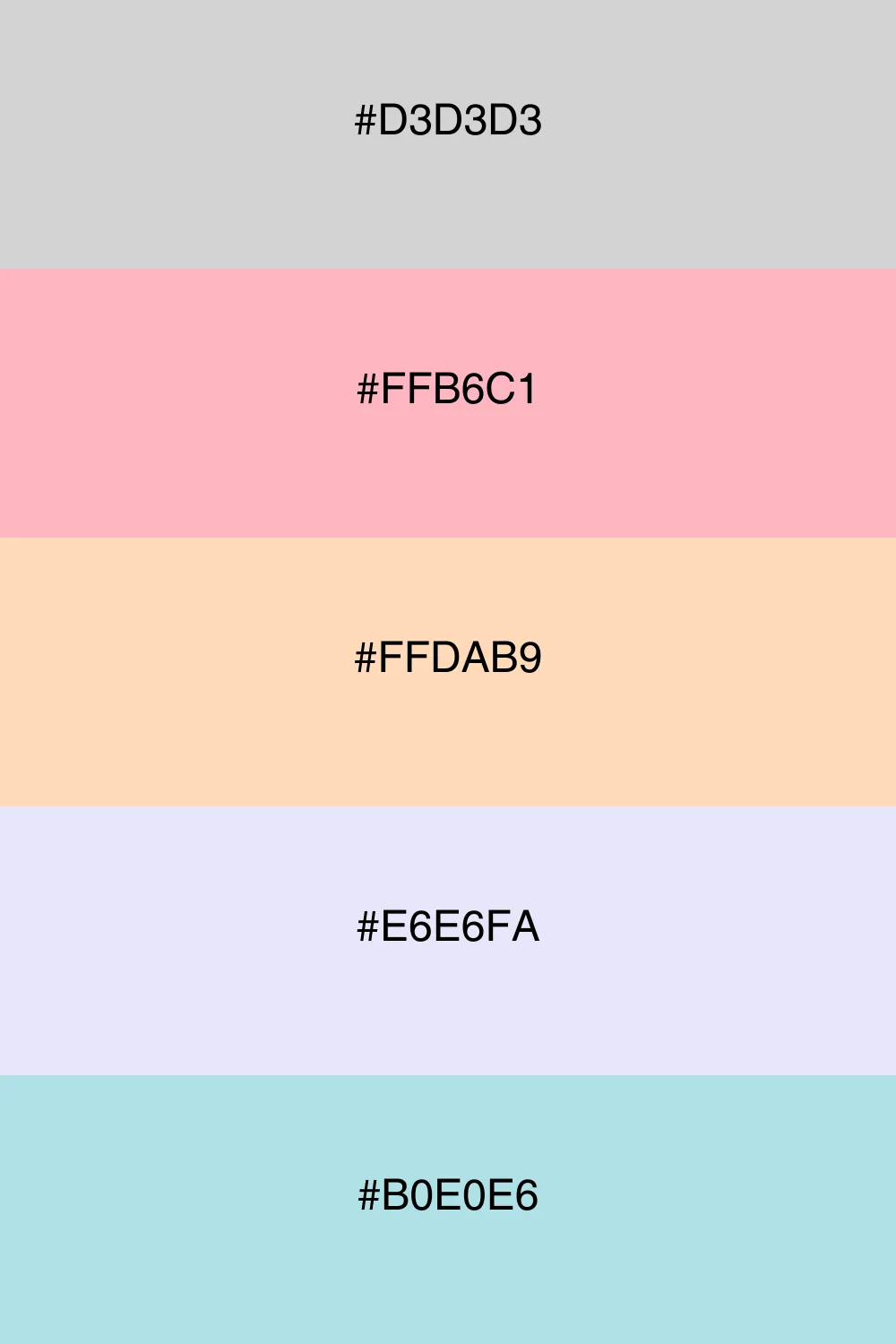 A soft and calming pastel palette with light tones.