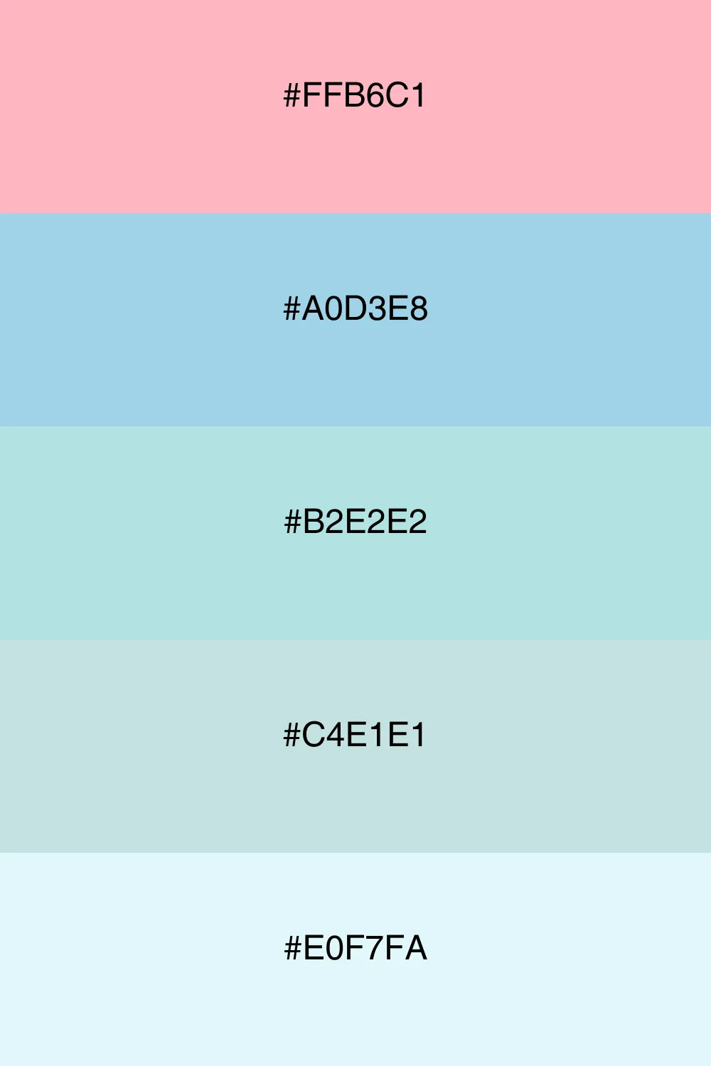 A fresh and cool palette that evokes a serene atmosphere.