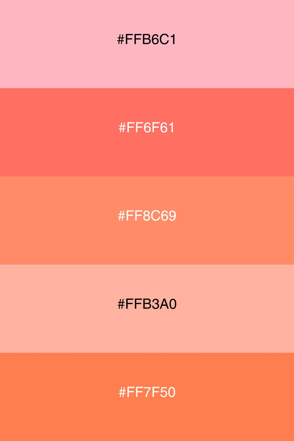 A vibrant and cheerful palette with coral accents.
