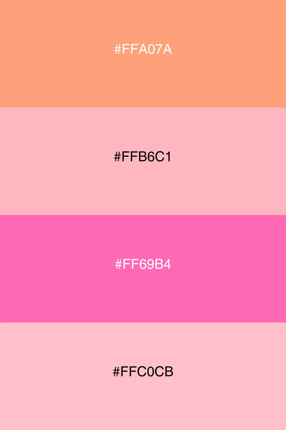 A romantic and soft palette with gentle blush tones.
