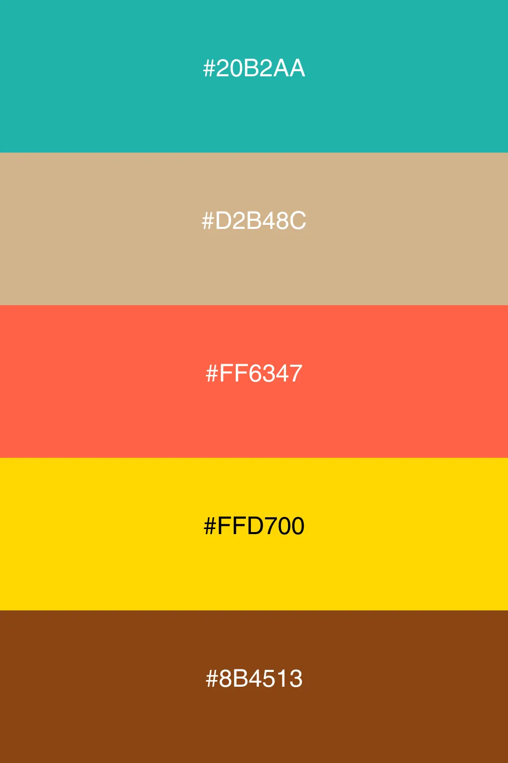 A warm palette inspired by desert landscapes.