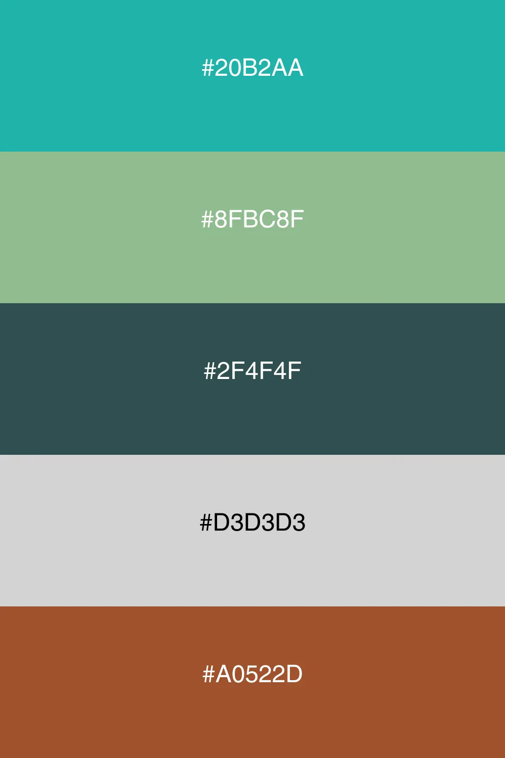 An earthy palette reminiscent of a forest retreat.