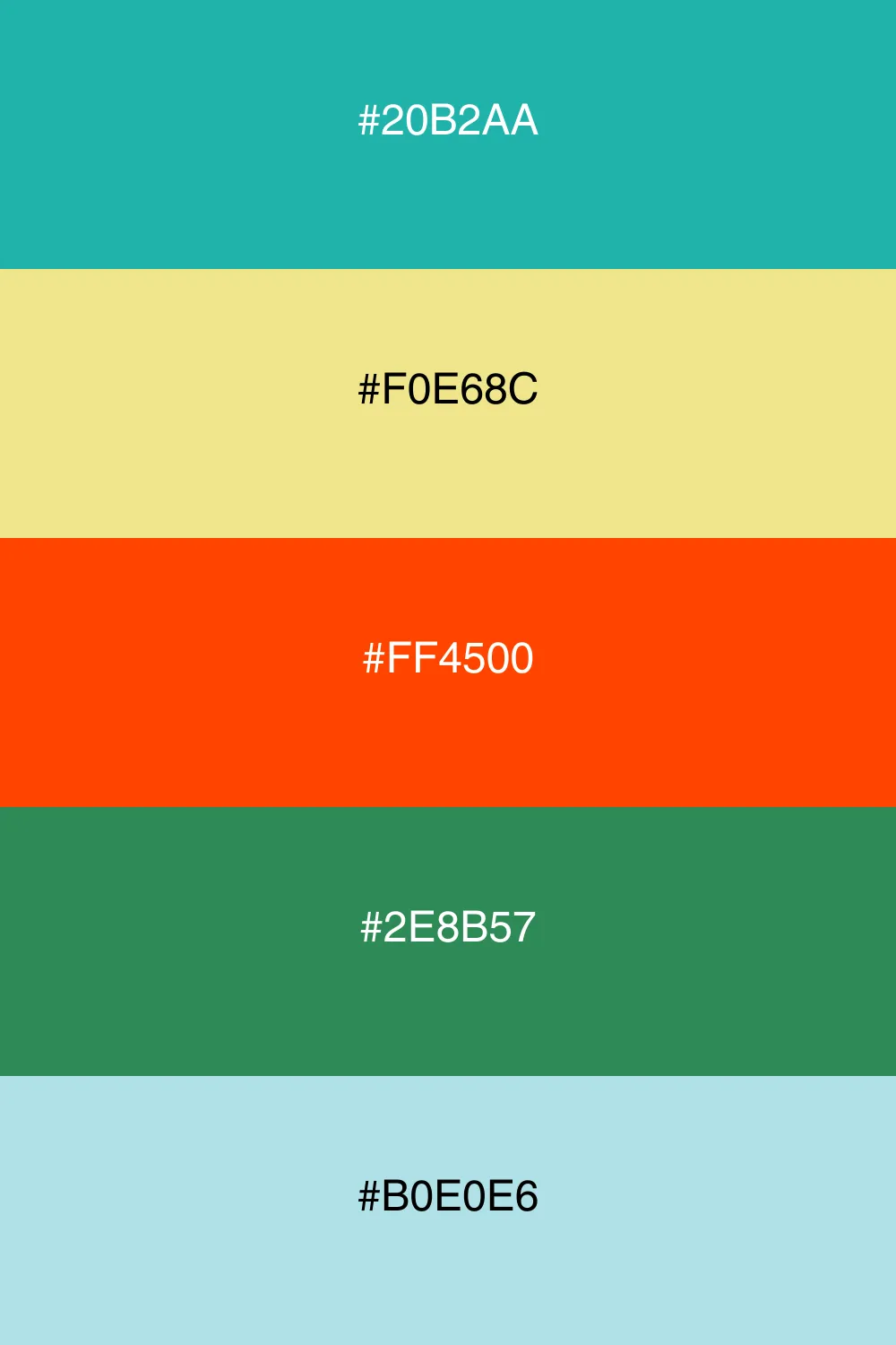A serene palette inspired by oceanic colors.
