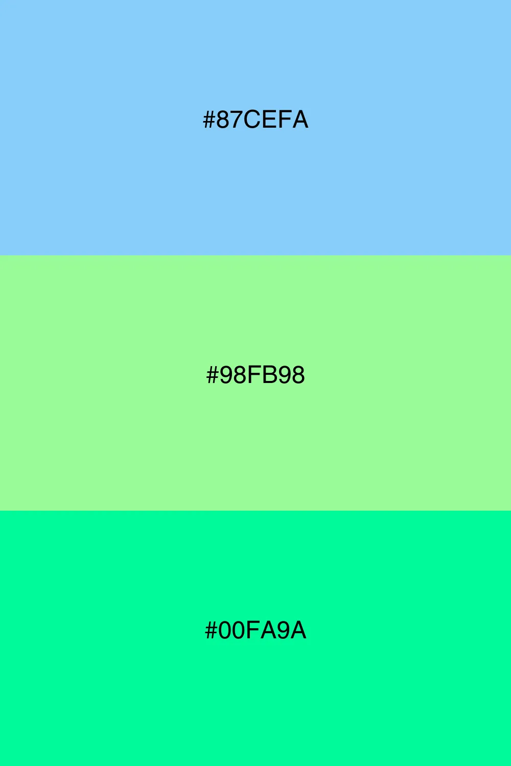 Fresh and lively color scheme.