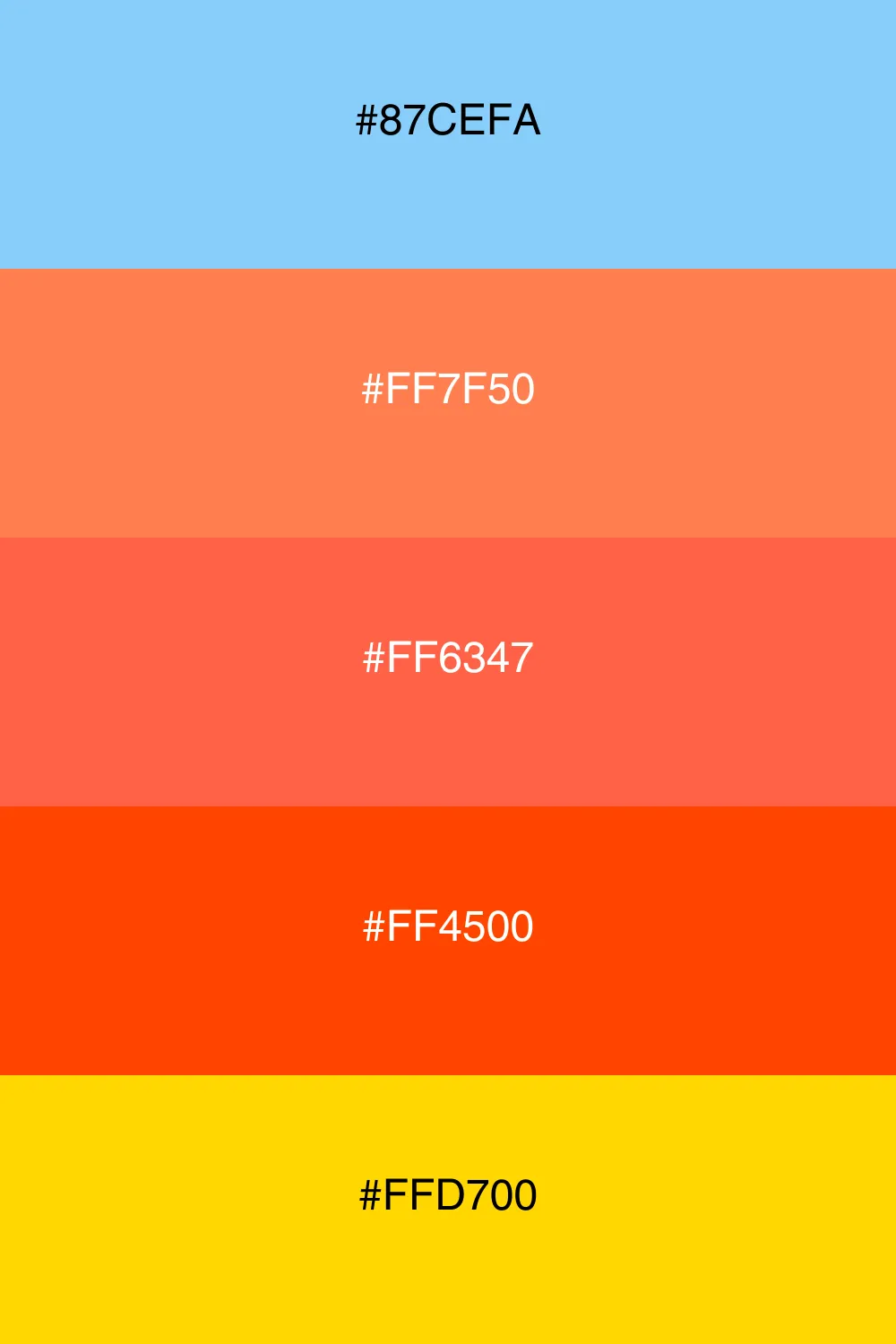 A warm palette that captures the serenity of a sunset.