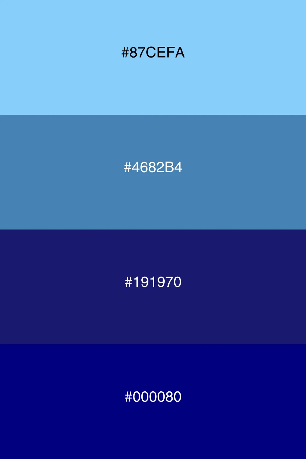 A dark palette capturing the essence of twilight skies.