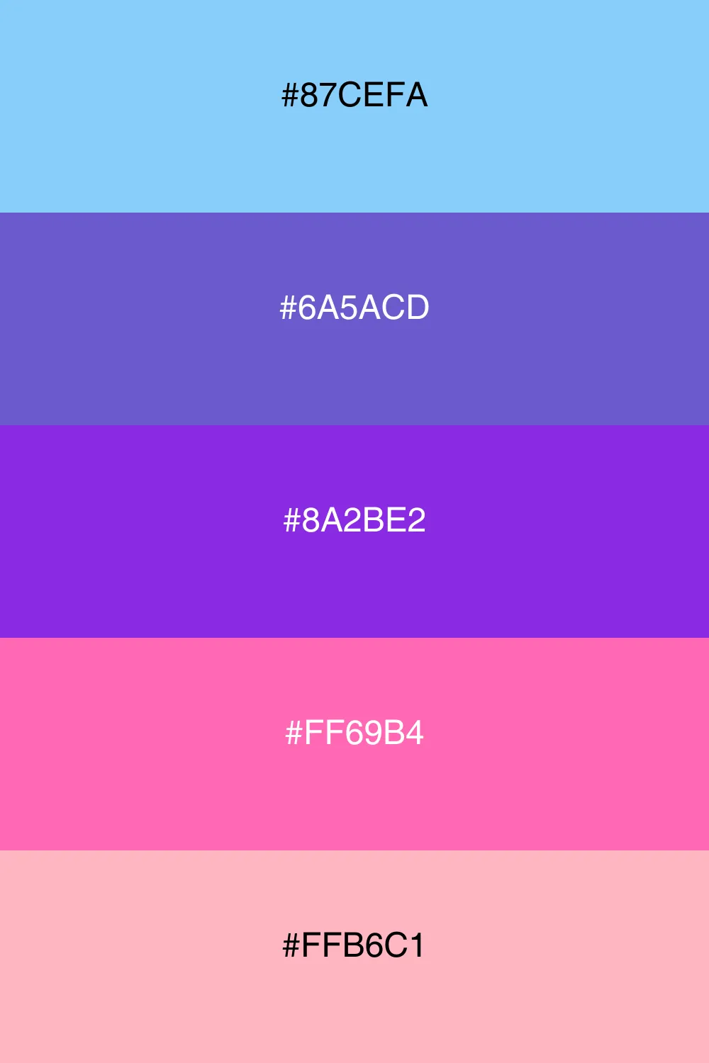A dreamy palette evoking the soft hues of twilight.