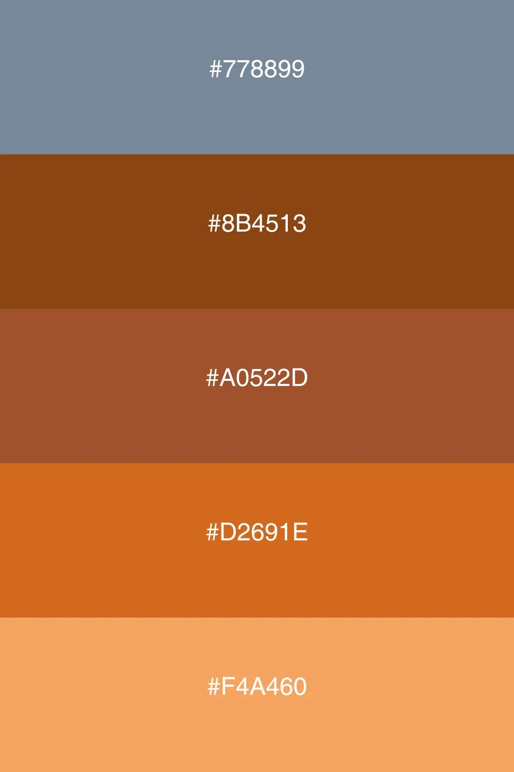 An earthy palette inspired by natural tones and textures.